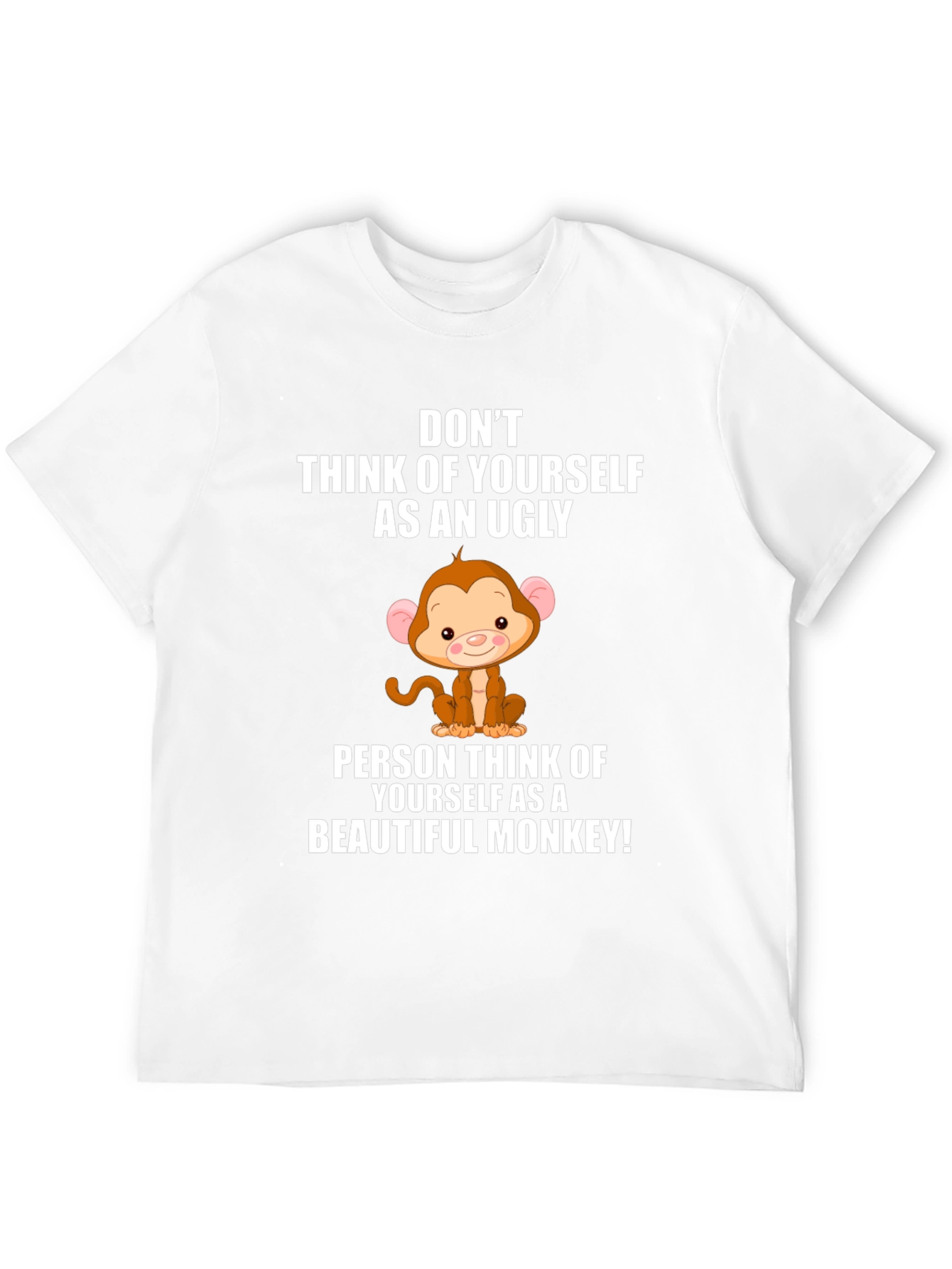 Funny Monkey Graphic T-Shirt - Uplifting Design