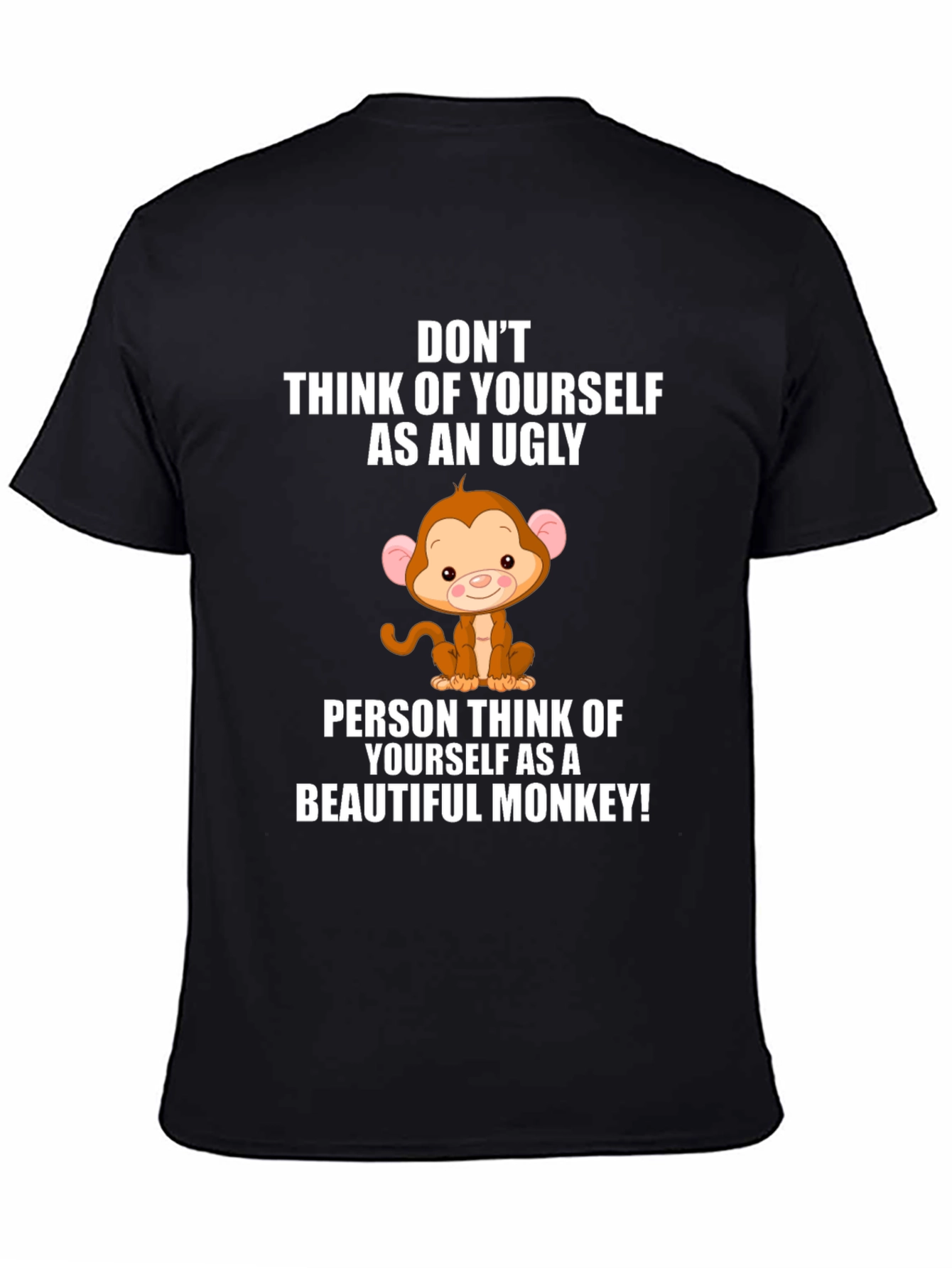 Funny Monkey Graphic T-Shirt - Uplifting Design