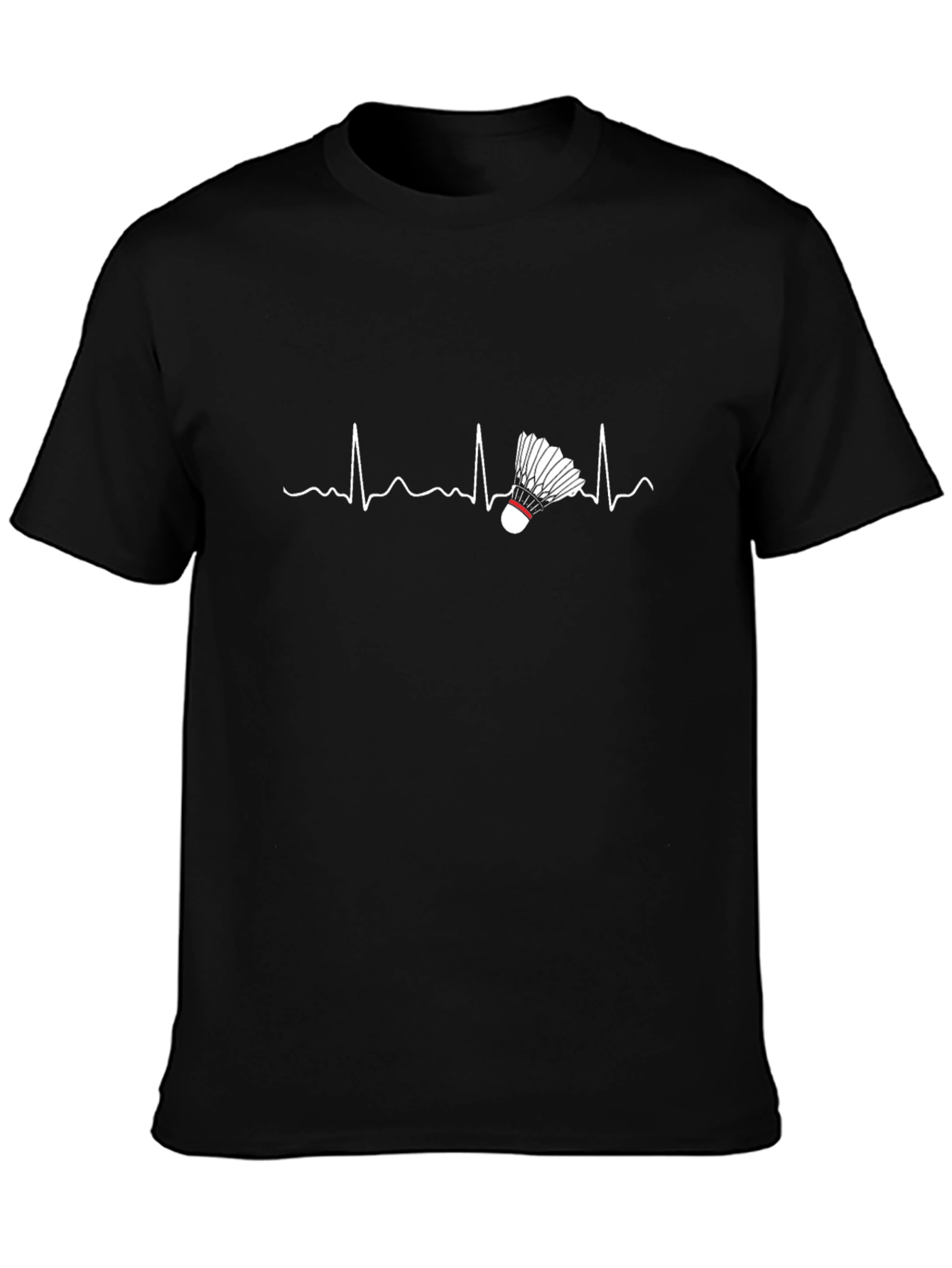 Badminton Heartbeat T-Shirt - Sporty & Stylish