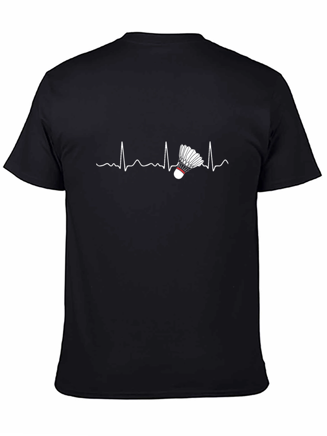 Badminton Heartbeat T-Shirt - Sporty & Stylish