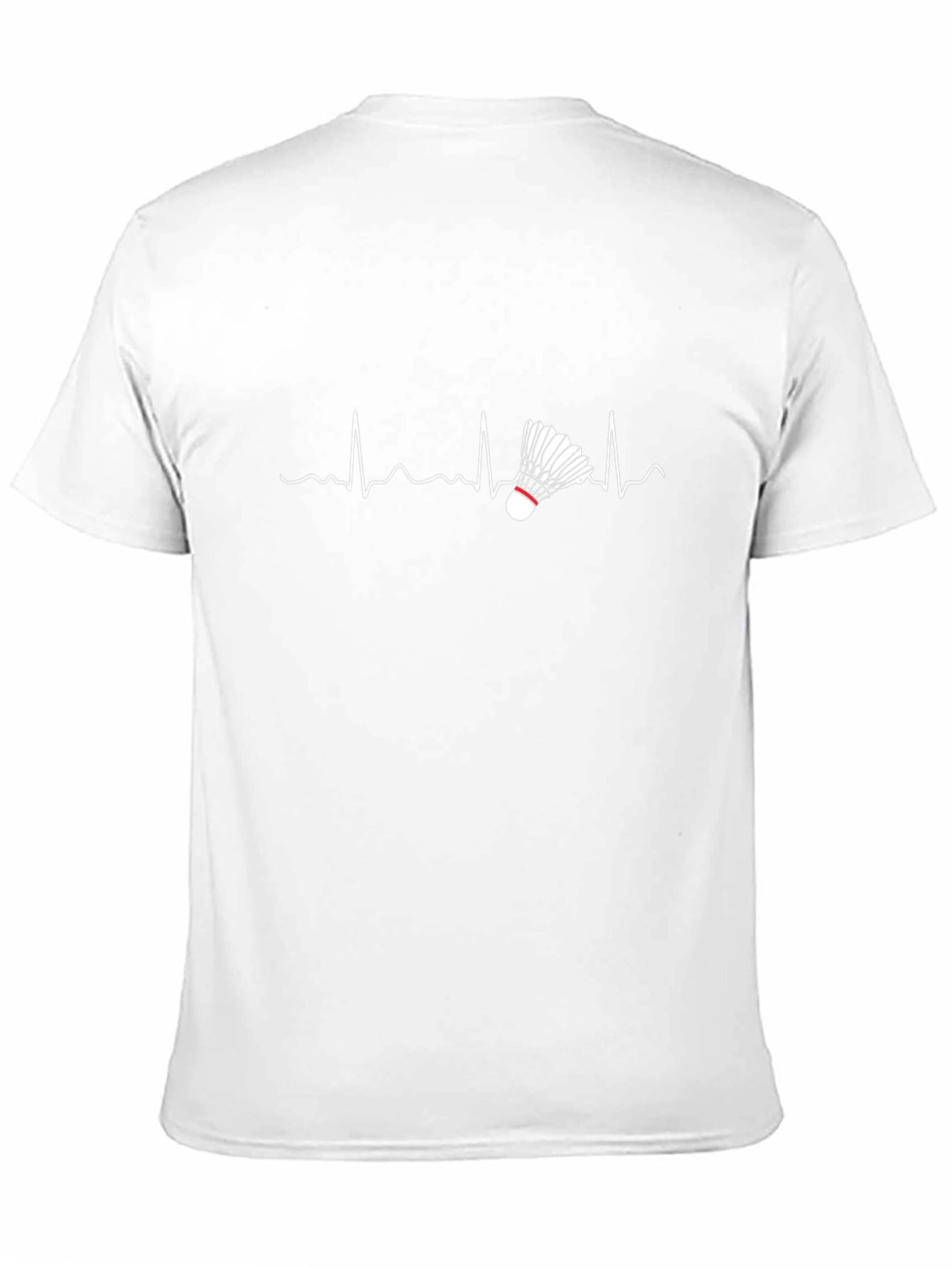 Badminton Heartbeat T-Shirt - Sporty & Stylish