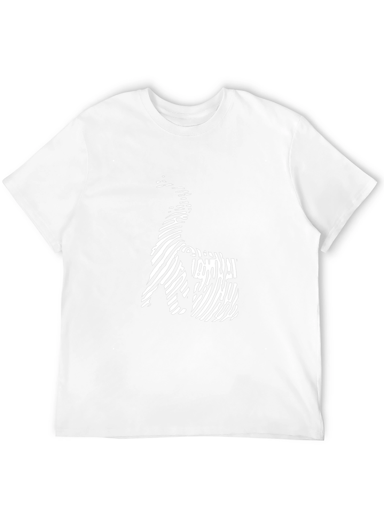 Abstract Animal Print Black Graphic Tee