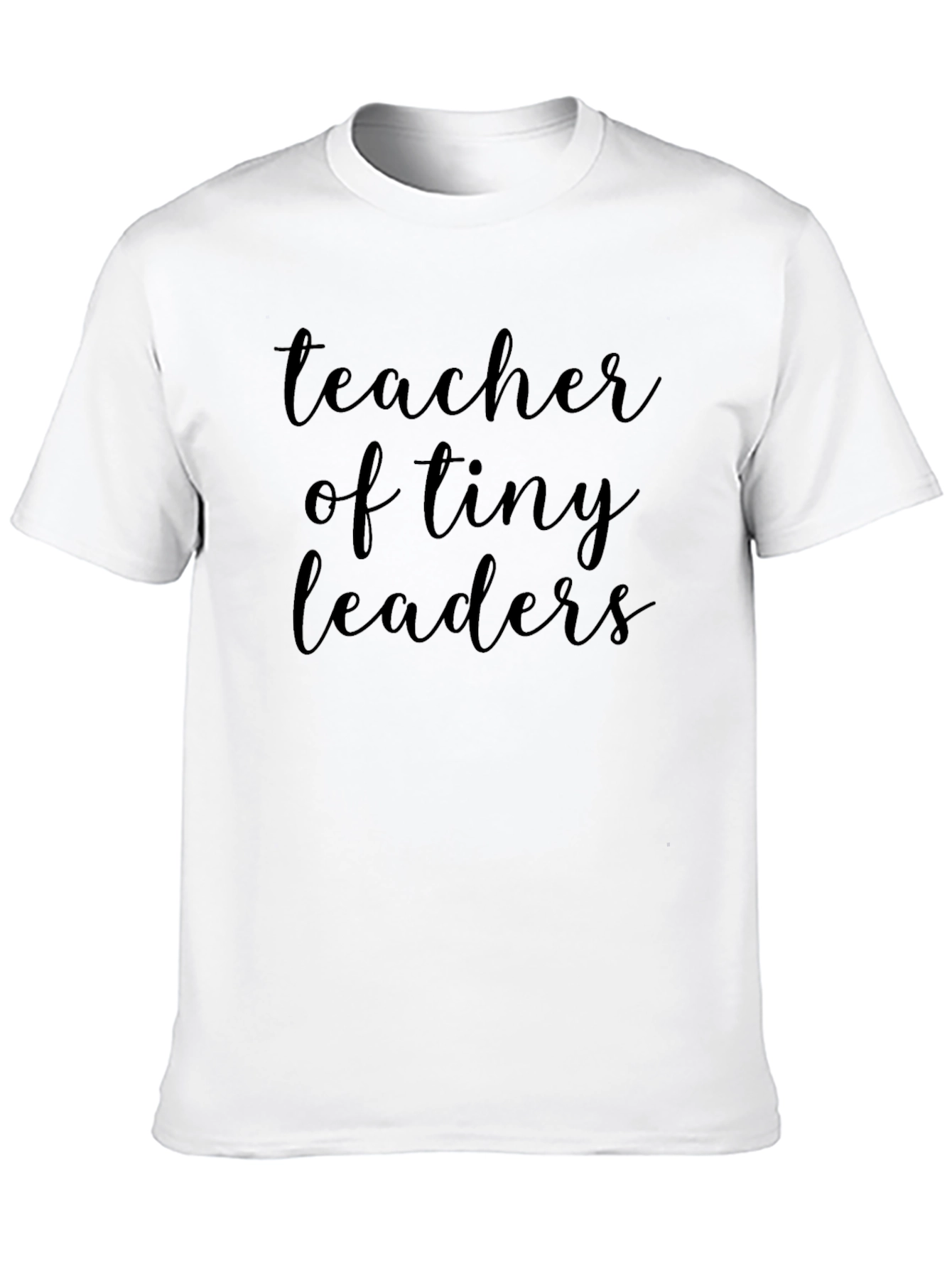 Teacher of Tiny Leaders Black T-Shirt