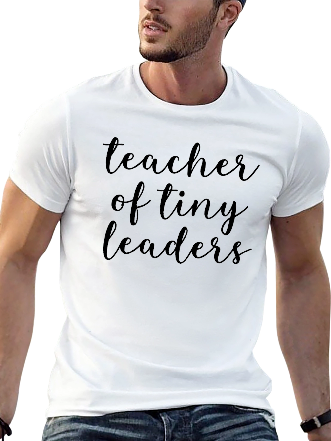 Teacher of Tiny Leaders Black T-Shirt
