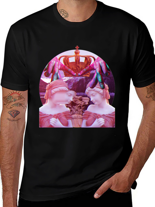 Artistic Statue Graphic Tee - Unique Design