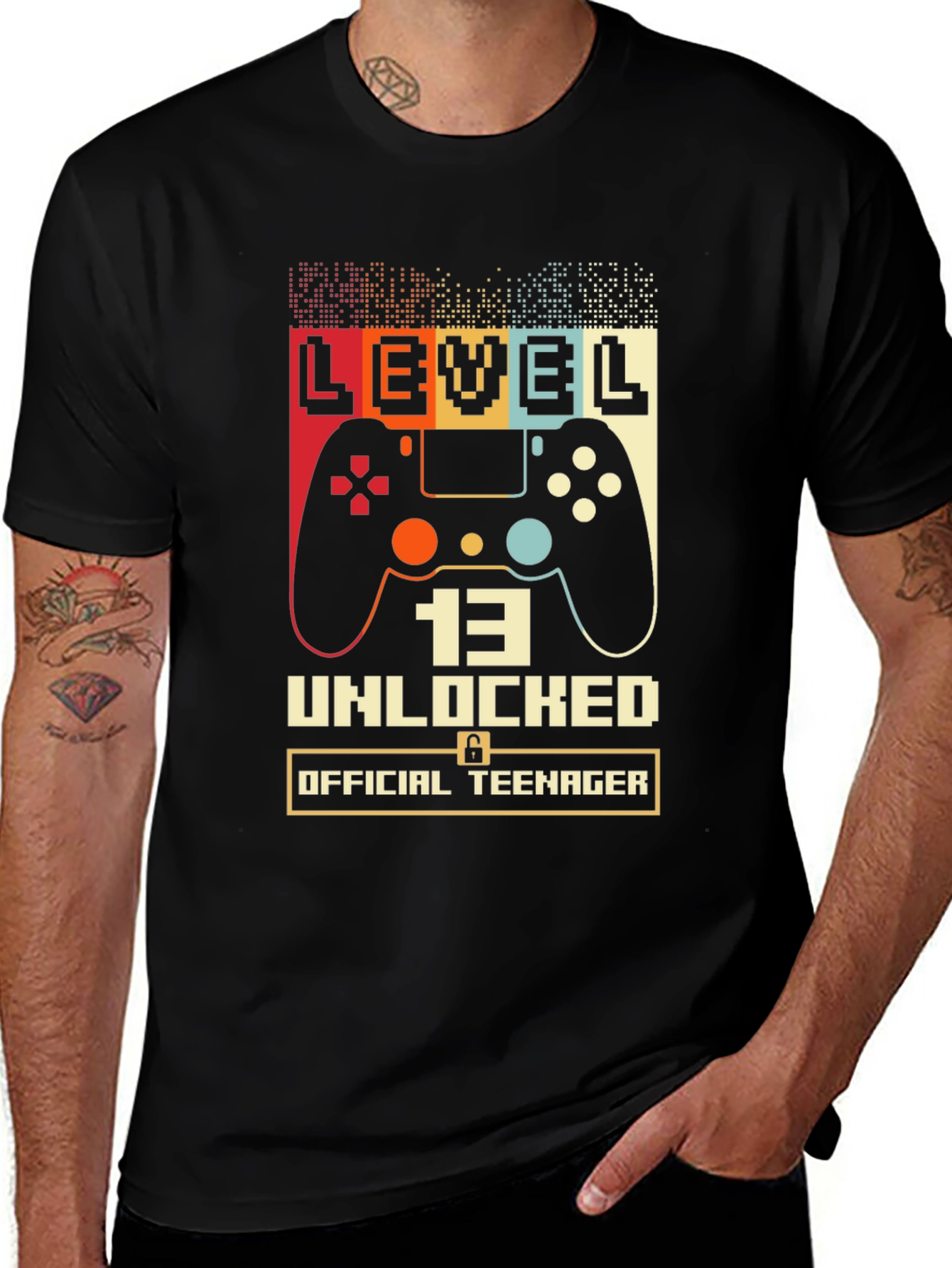 Level 13 Unlocked Gamer T-Shirt - Official Teenager