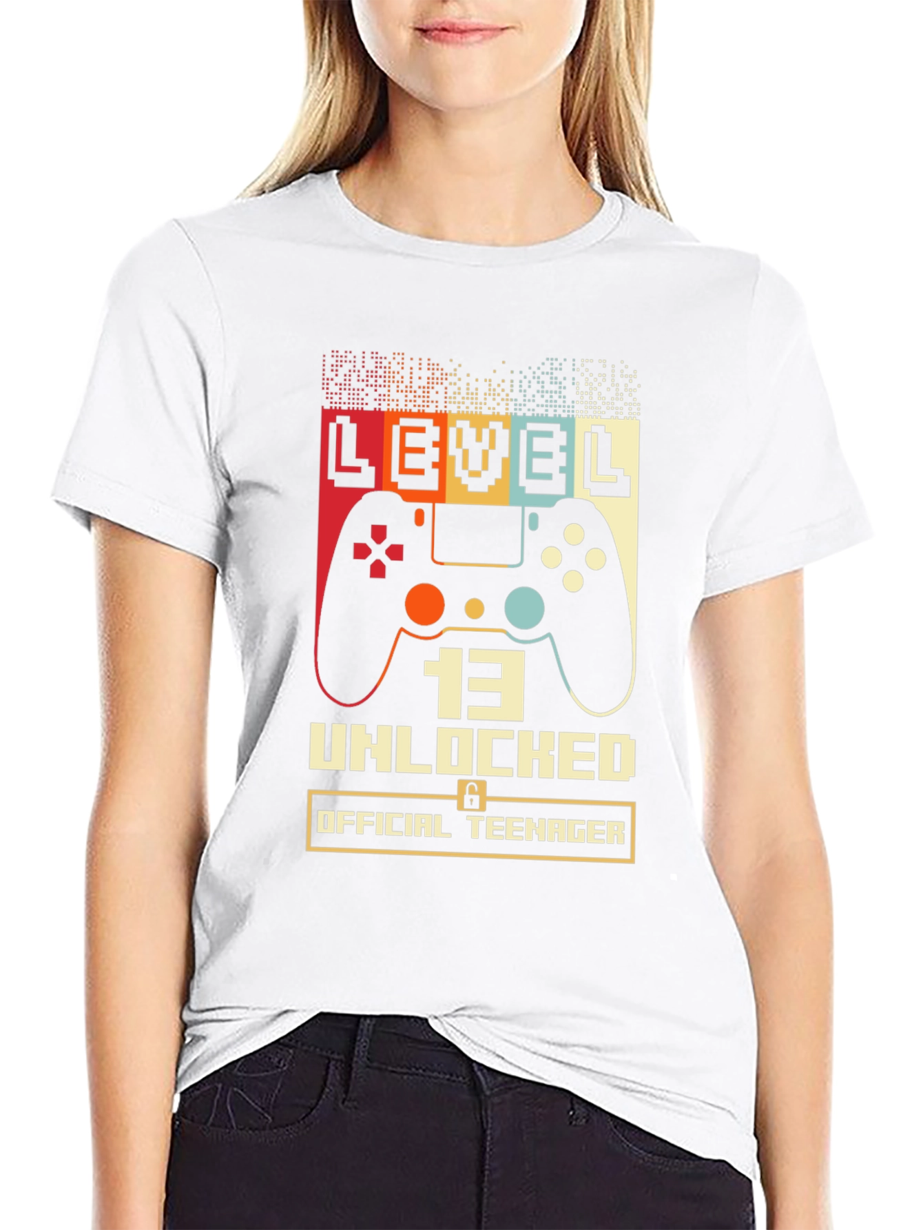Level 13 Unlocked Gamer T-Shirt - Official Teenager