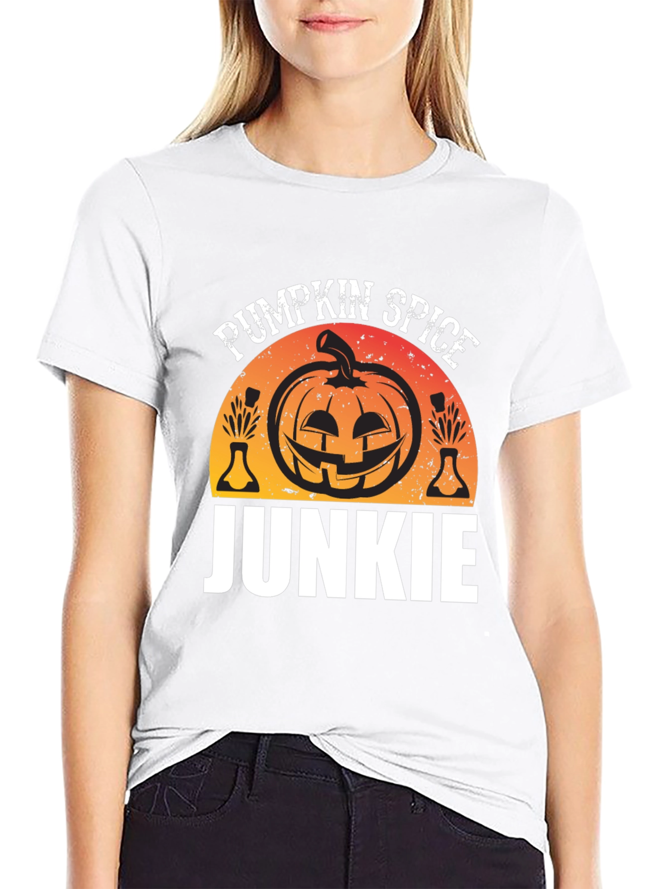 Pumpkin Spice Junkie T-Shirt Halloween Shirt