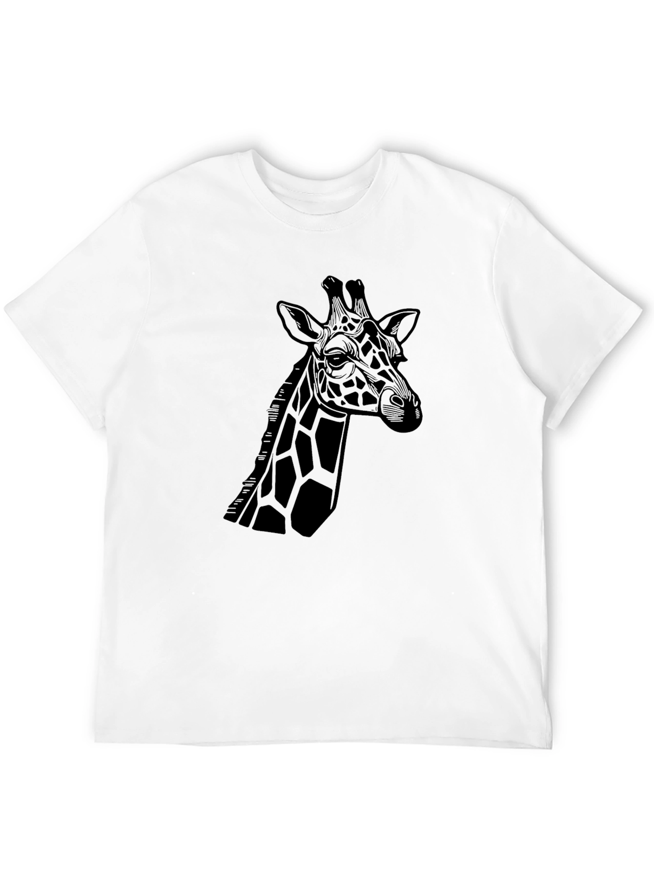 Giraffe Graphic Tee - Stylish Black T-Shirt