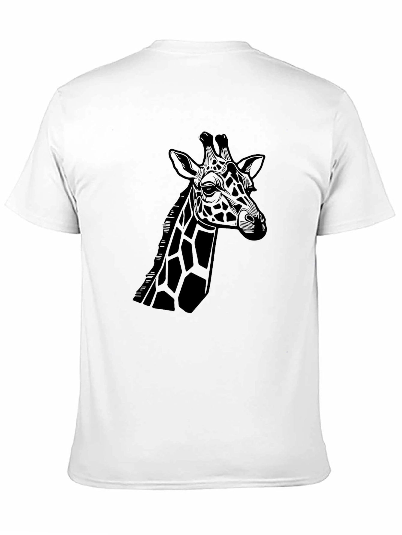 Giraffe Graphic Tee - Stylish Black T-Shirt