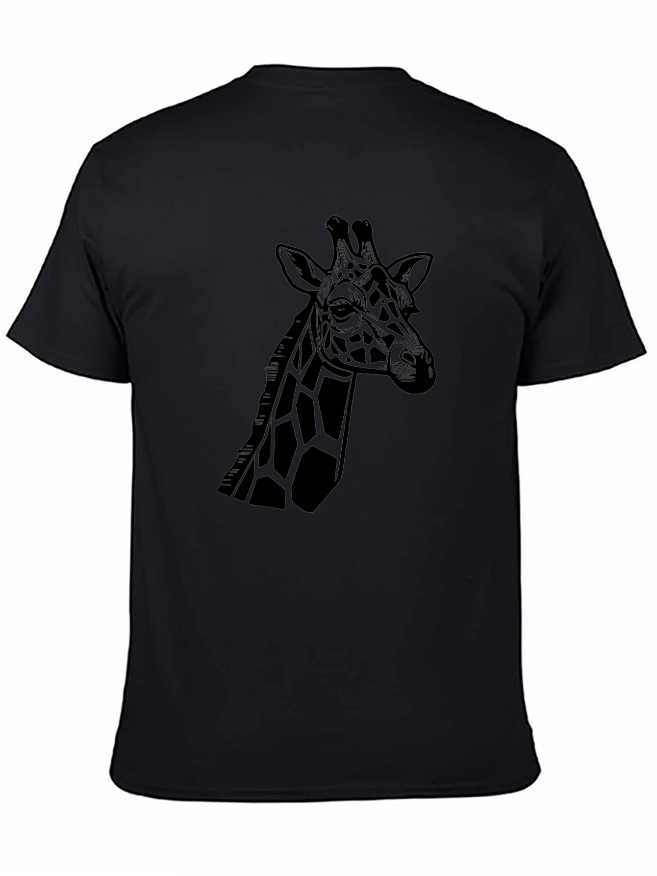 Giraffe Graphic Tee - Stylish Black T-Shirt