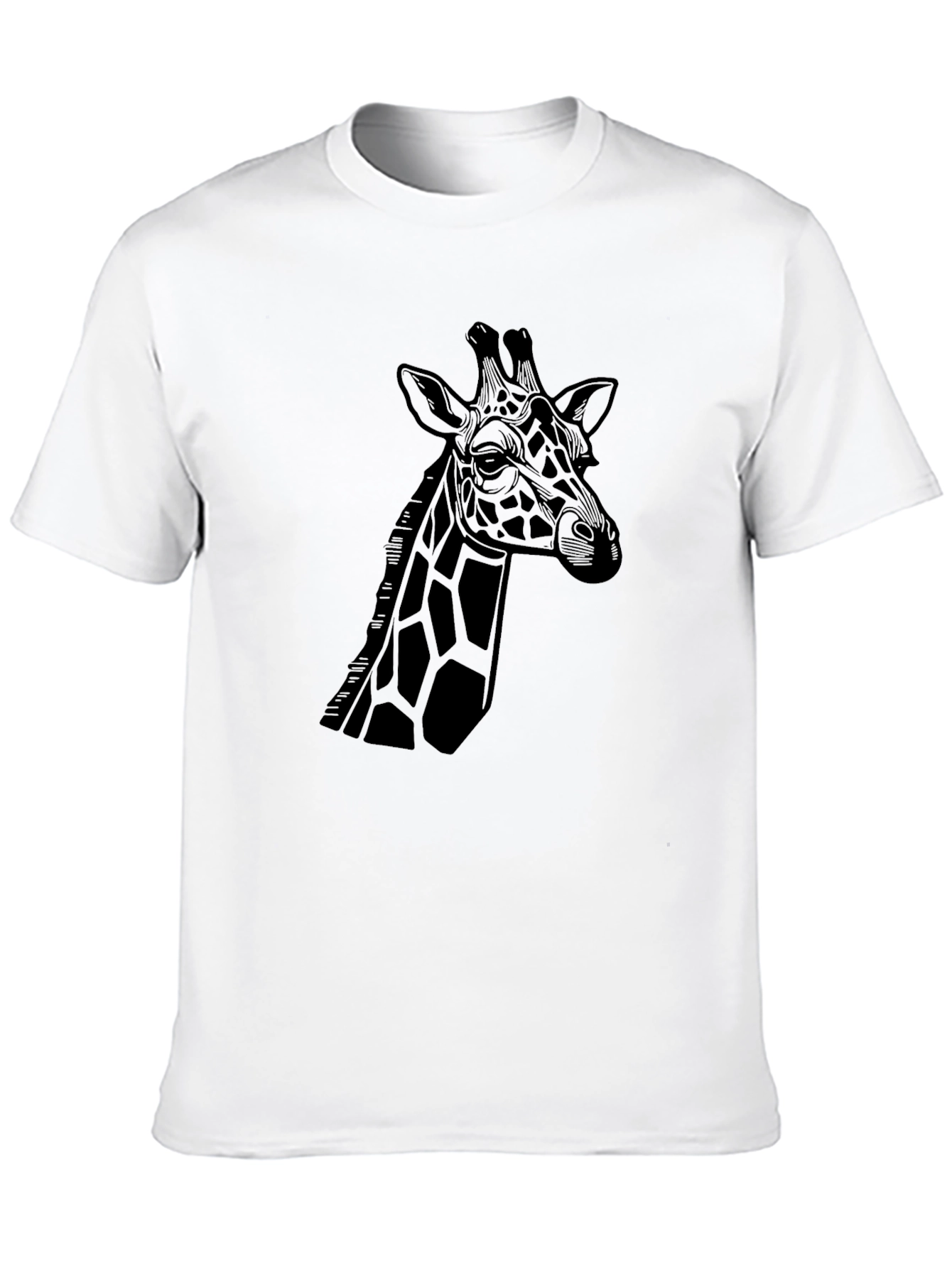 Giraffe Graphic Tee - Stylish Black T-Shirt