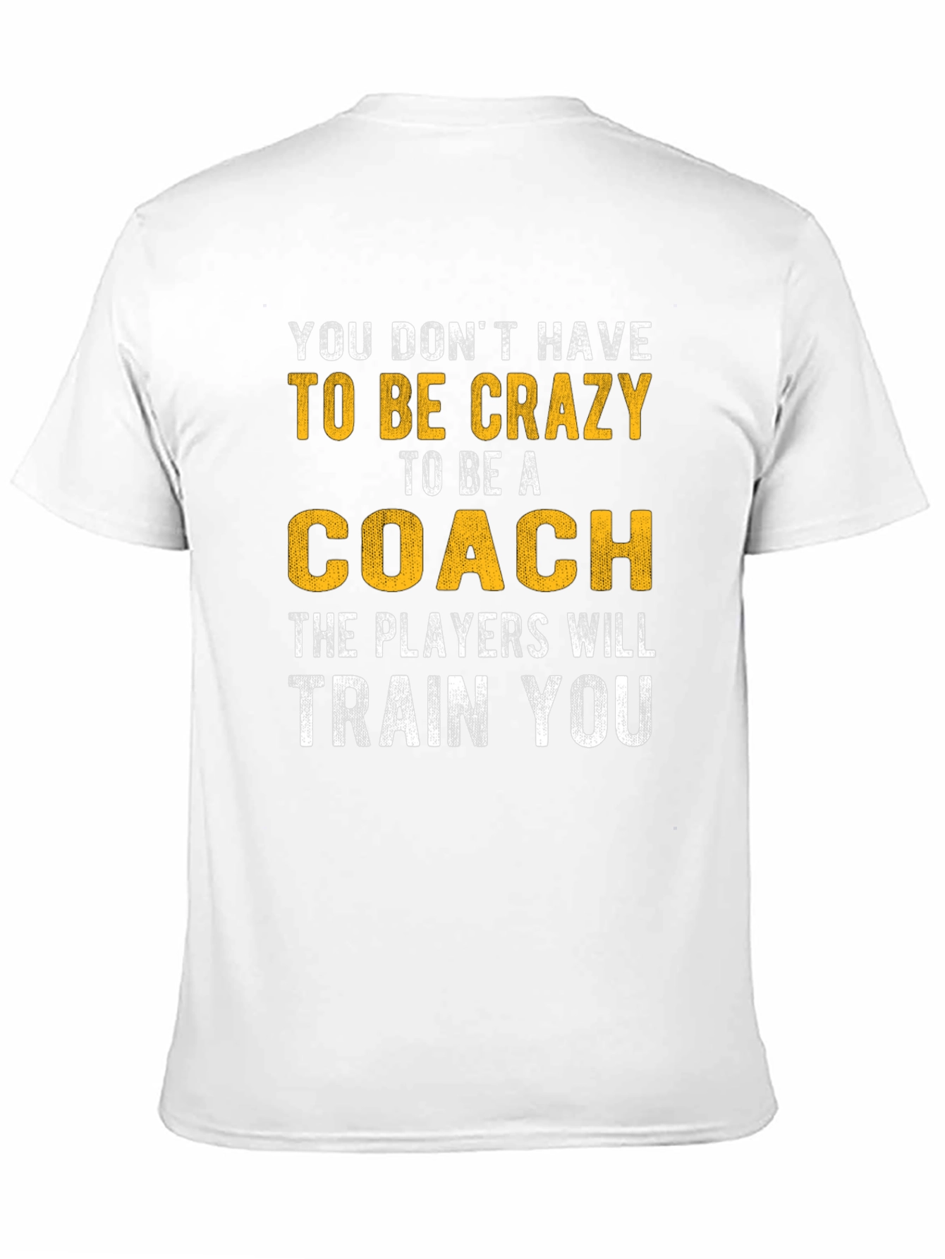 Funny Coach T-Shirt - Crazy to be a Coach