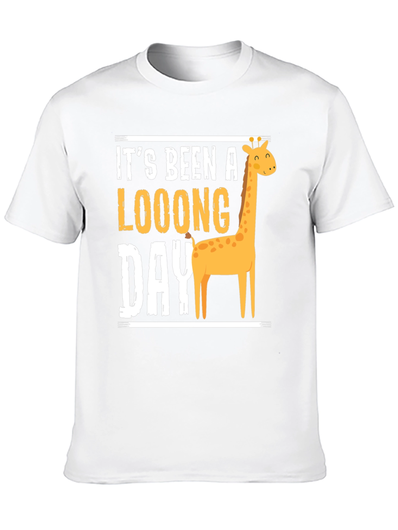 Long Day Giraffe Graphic Tee - Mens Black T-Shirt