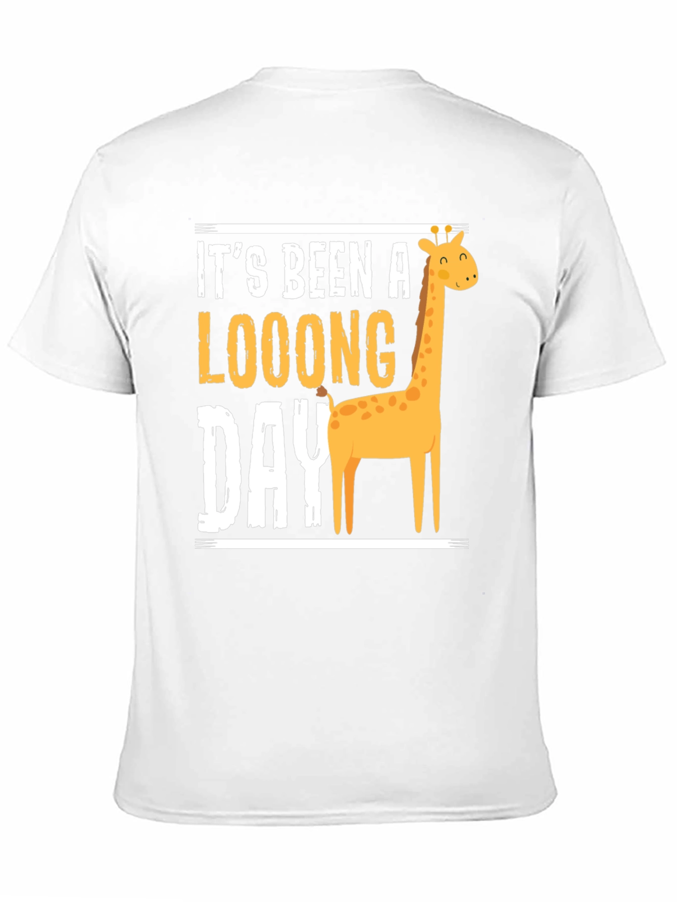 Long Day Giraffe Graphic Tee - Mens Black T-Shirt