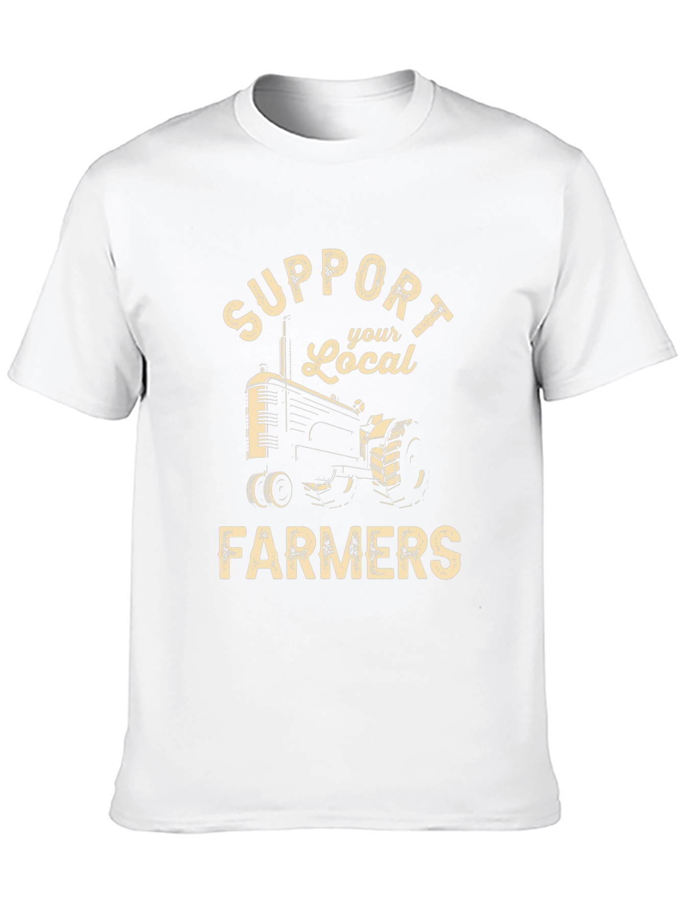 Support Local Farmers Tractor Graphic Tee