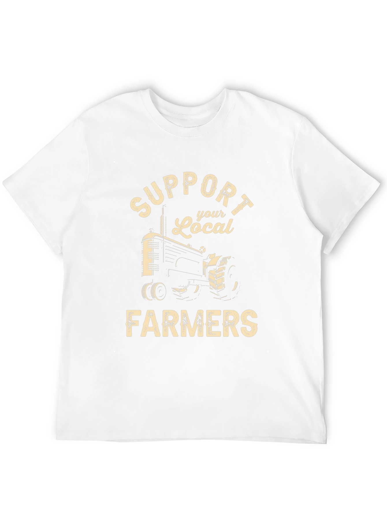 Support Local Farmers Tractor Graphic Tee