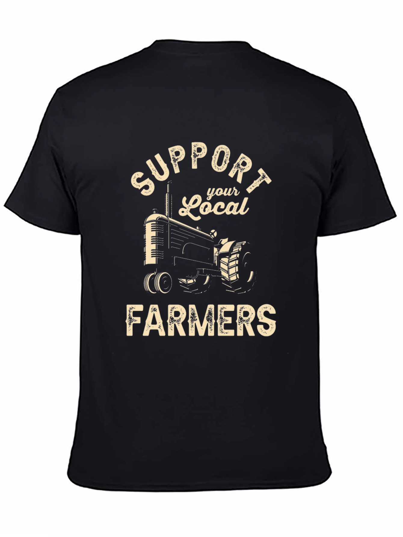 Support Local Farmers Tractor Graphic Tee