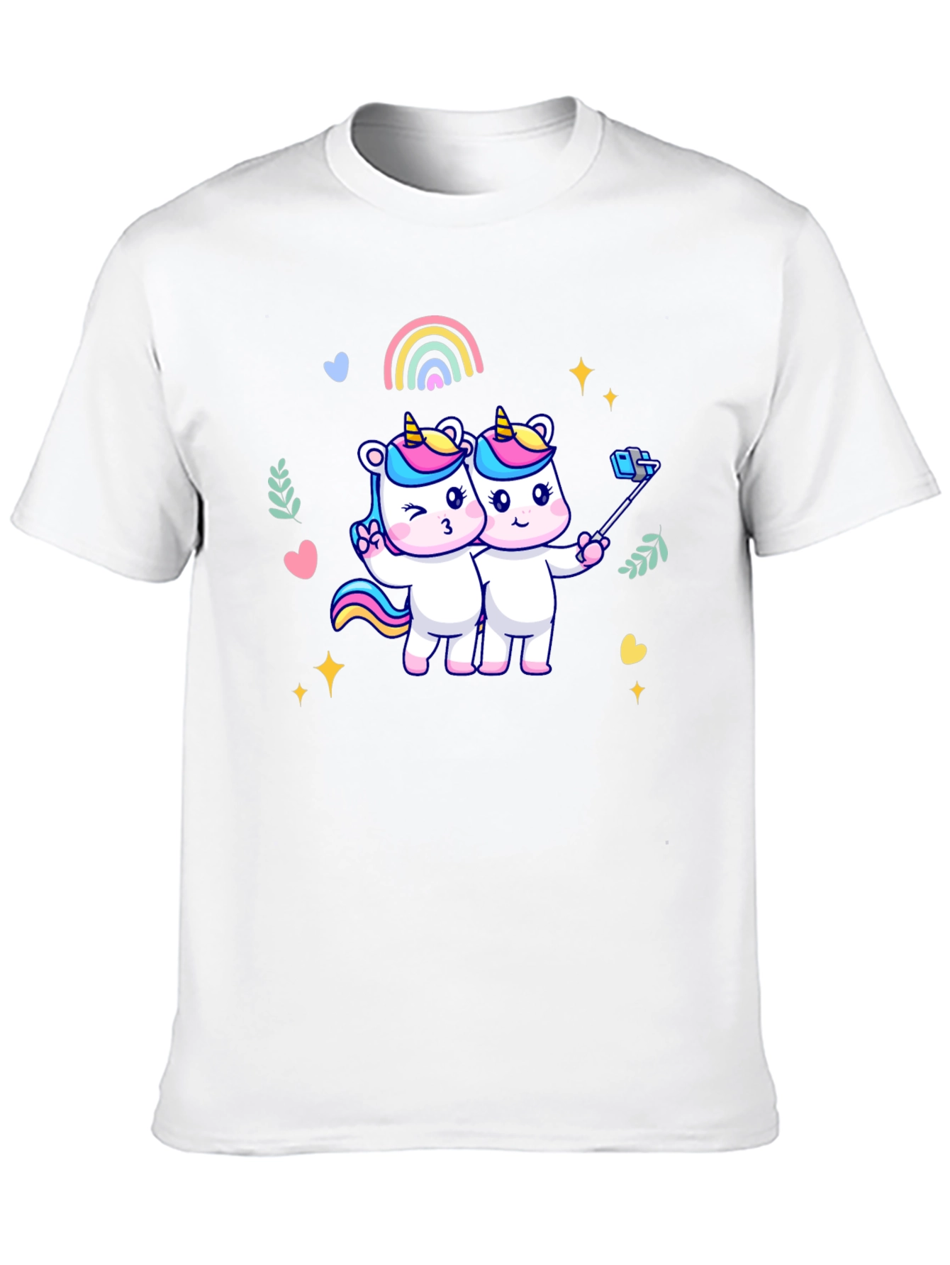 Unicorn Selfie Graphic T-Shirt