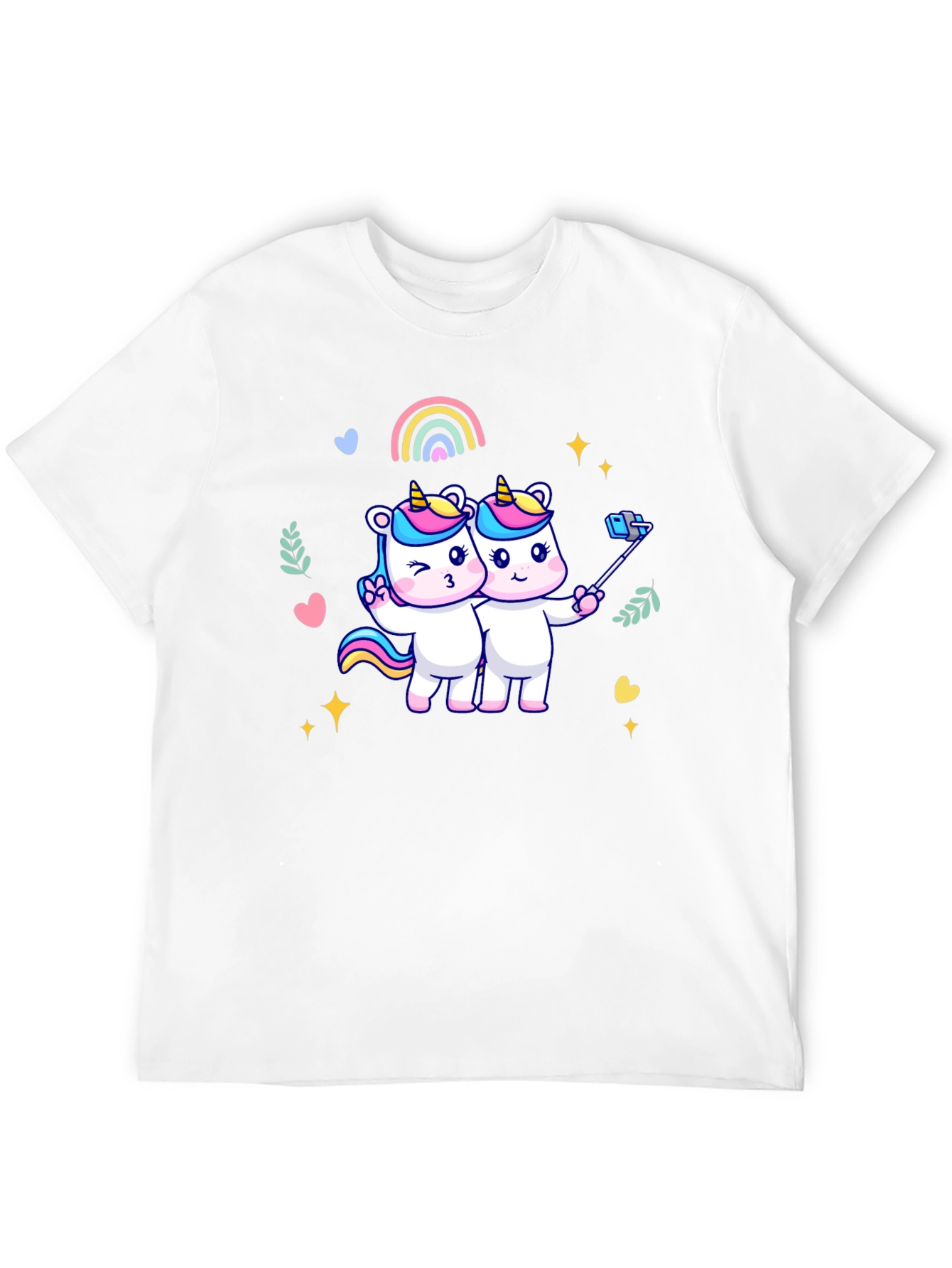 Unicorn Selfie Graphic T-Shirt