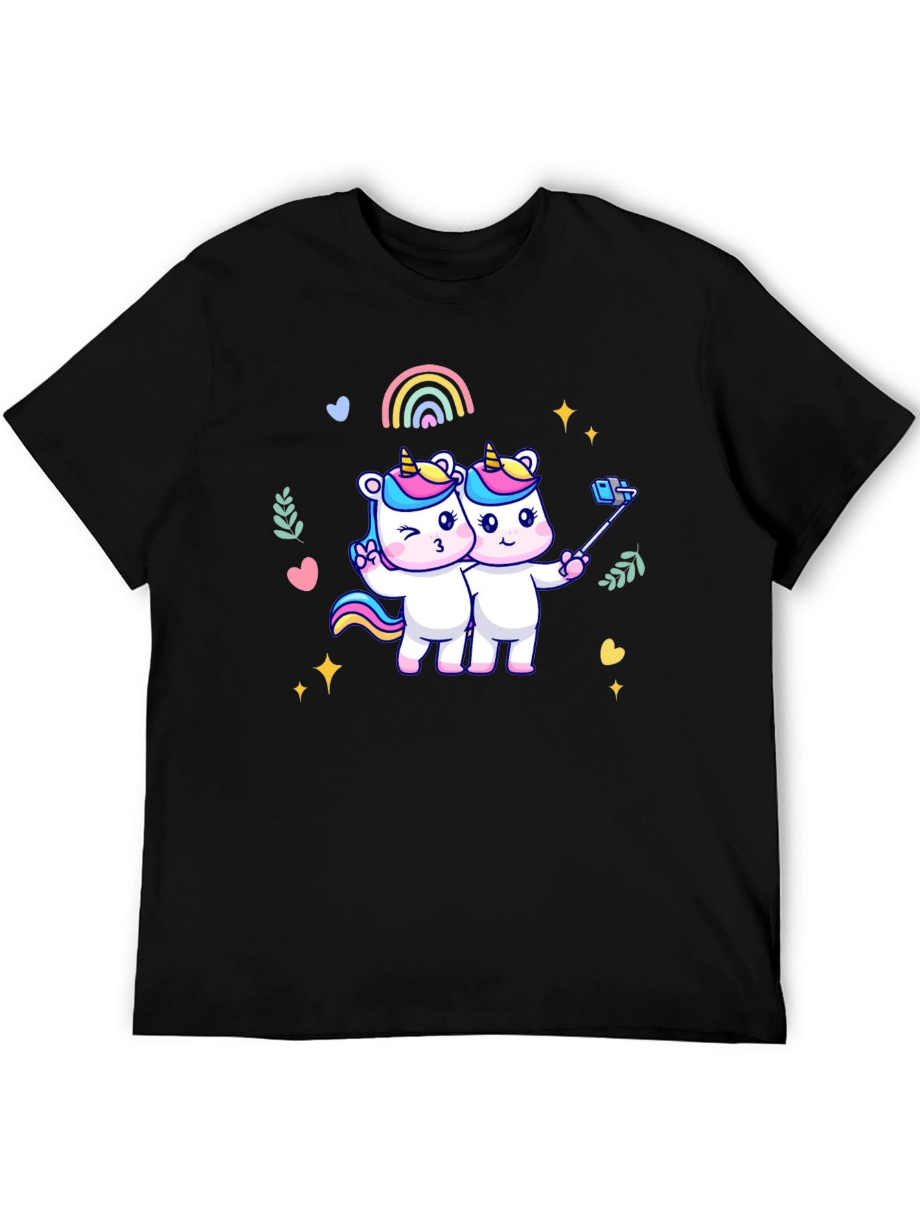 Unicorn Selfie Graphic T-Shirt