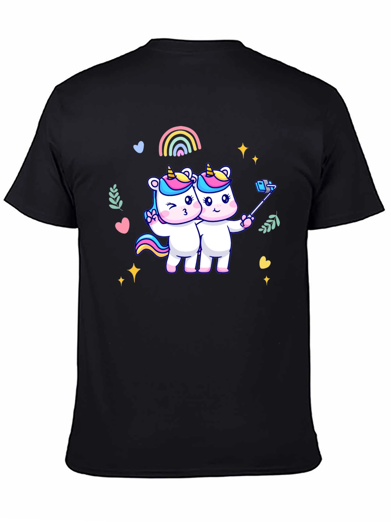Unicorn Selfie Graphic T-Shirt