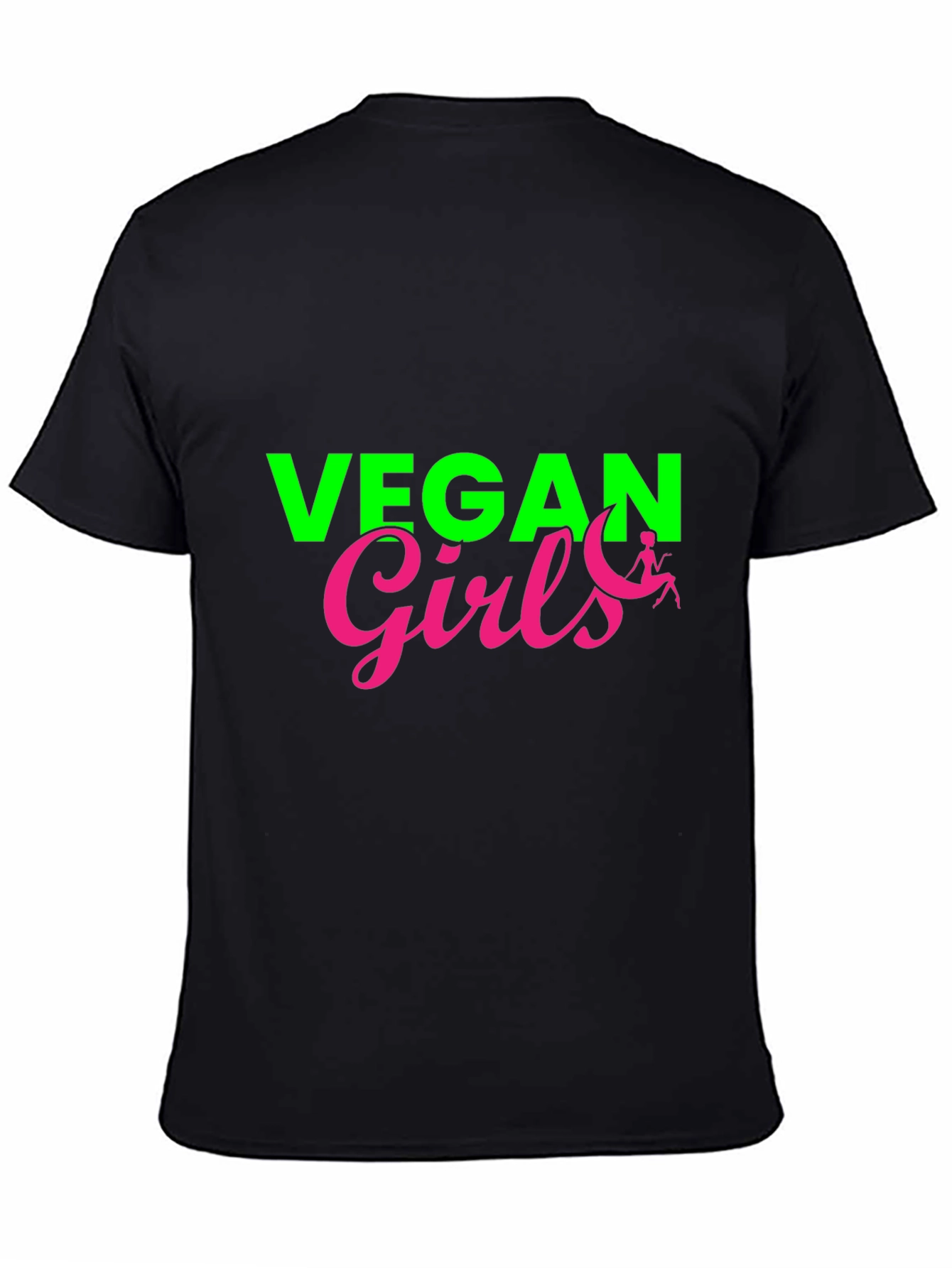 Vegan Girls Graphic Tee - Black