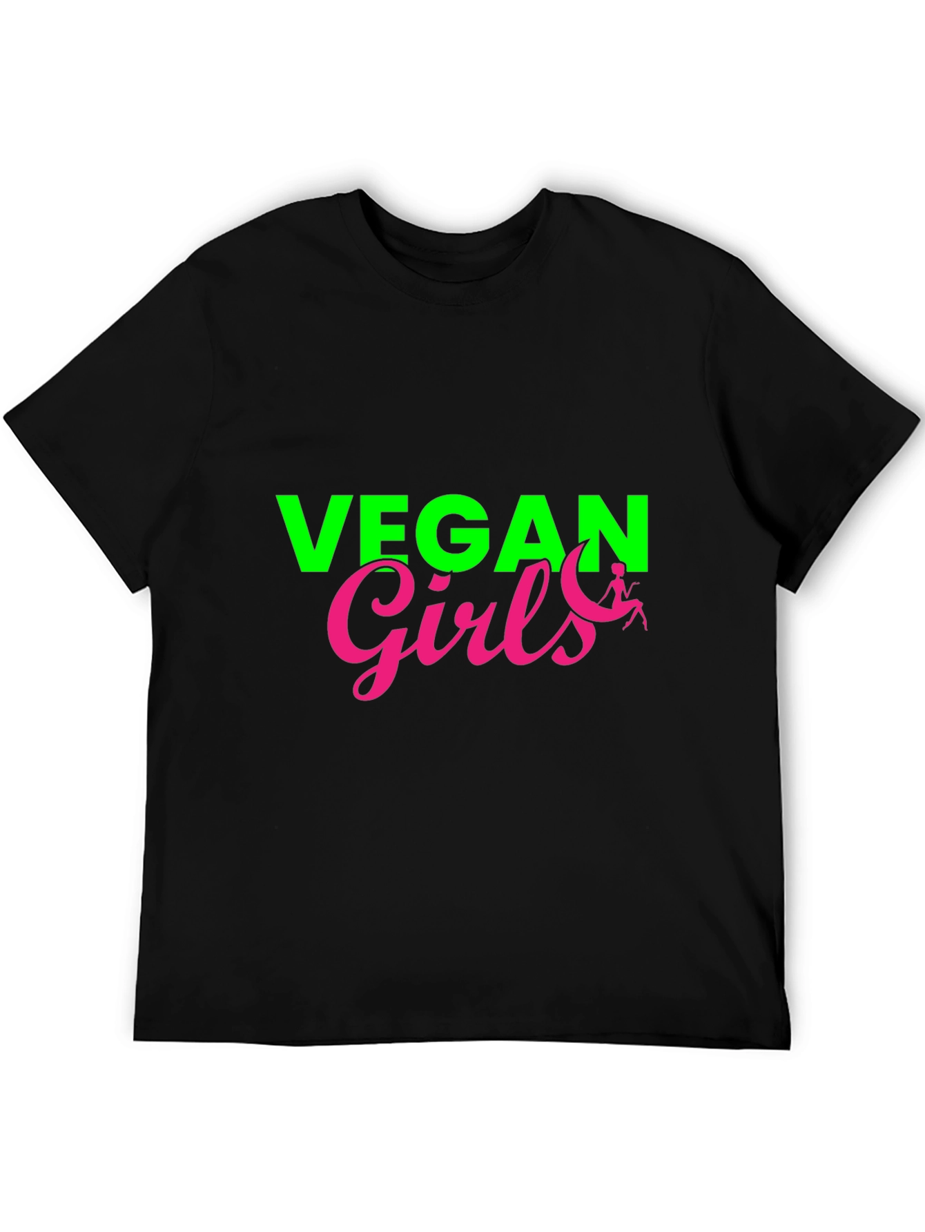Vegan Girls Graphic Tee - Black