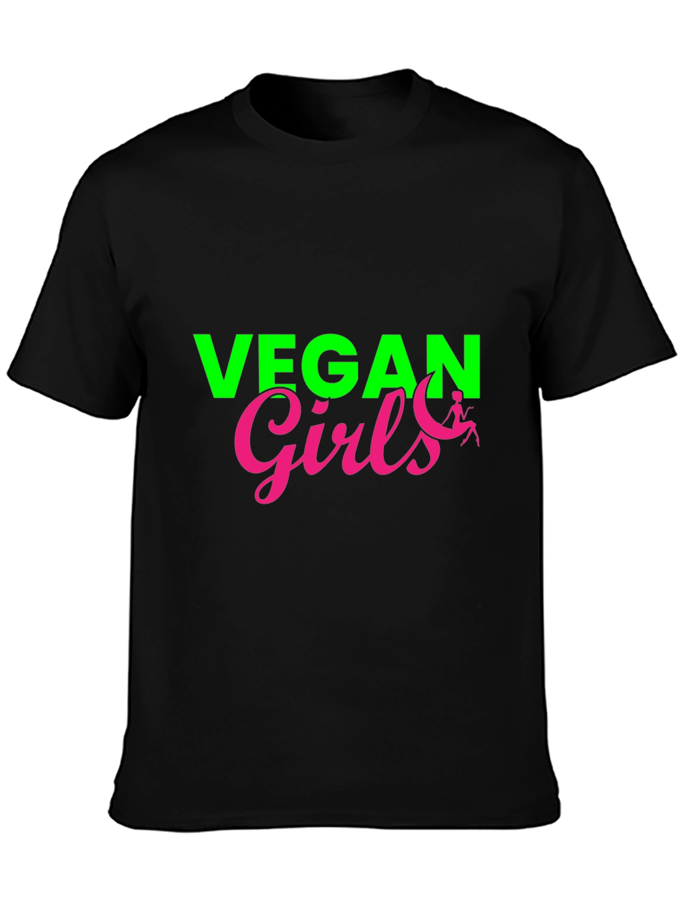 Vegan Girls Graphic Tee - Black