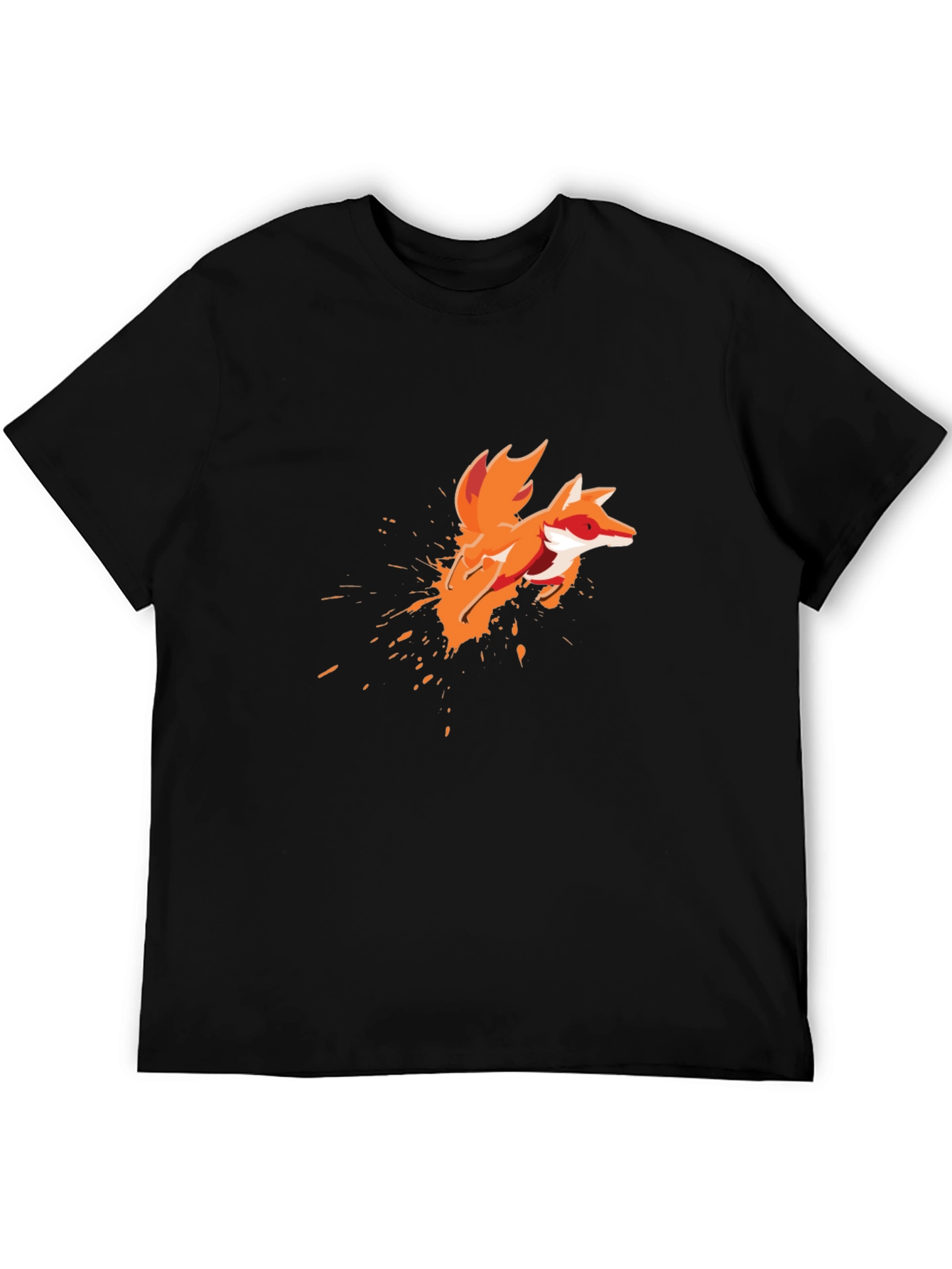 Fox Splash Graphic Tee - Mens Black T-Shirt