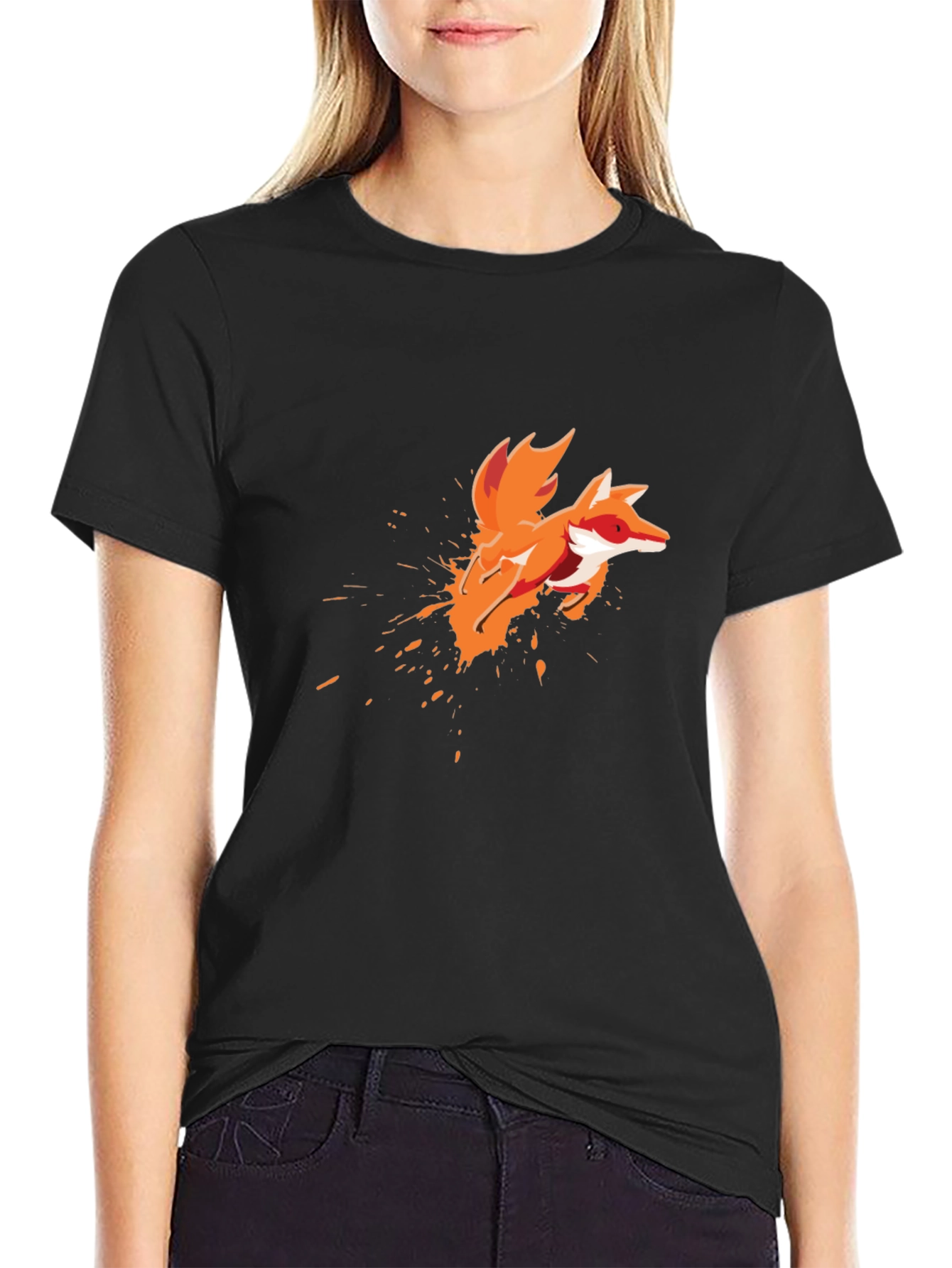 Fox Splash Graphic Tee - Mens Black T-Shirt