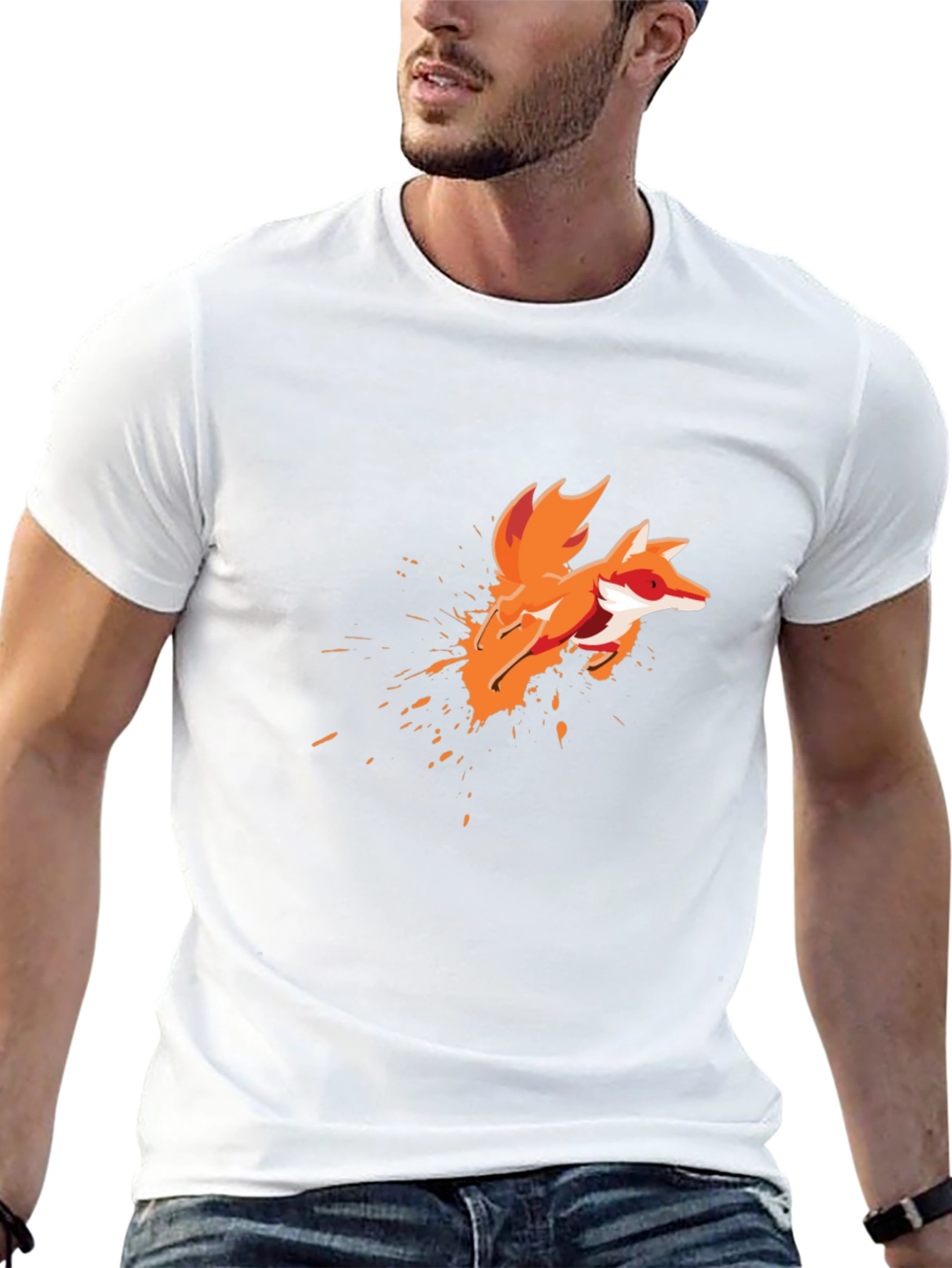 Fox Splash Graphic Tee - Mens Black T-Shirt