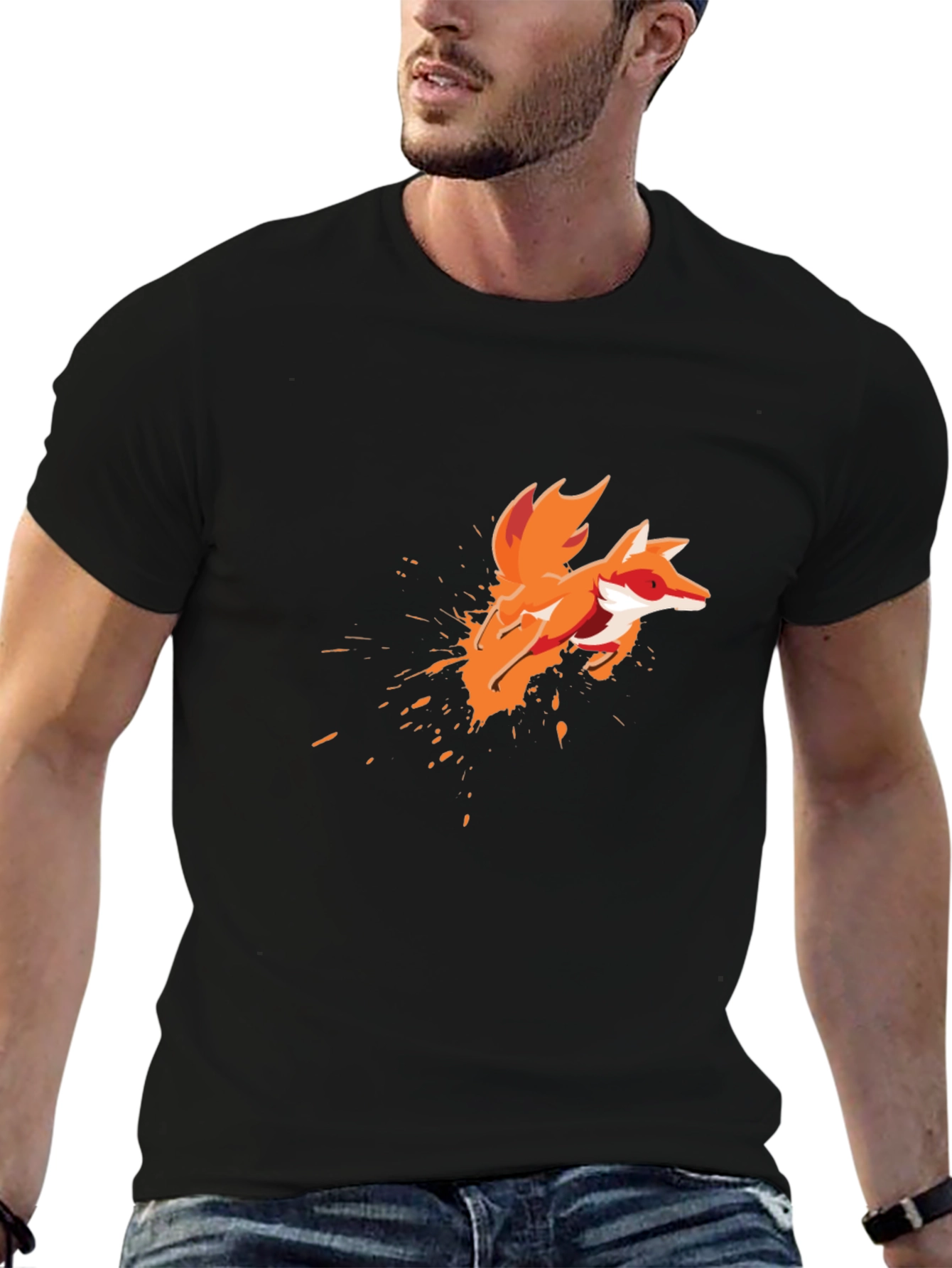 Fox Splash Graphic Tee - Mens Black T-Shirt