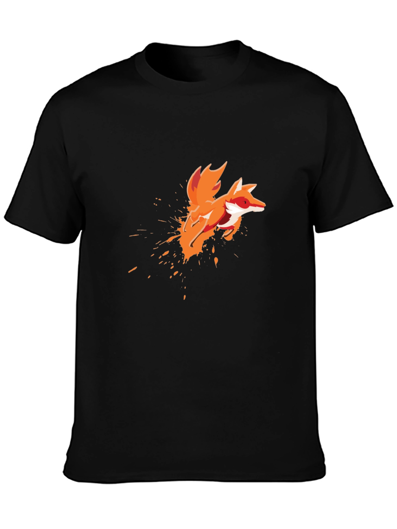 Fox Splash Graphic Tee - Mens Black T-Shirt