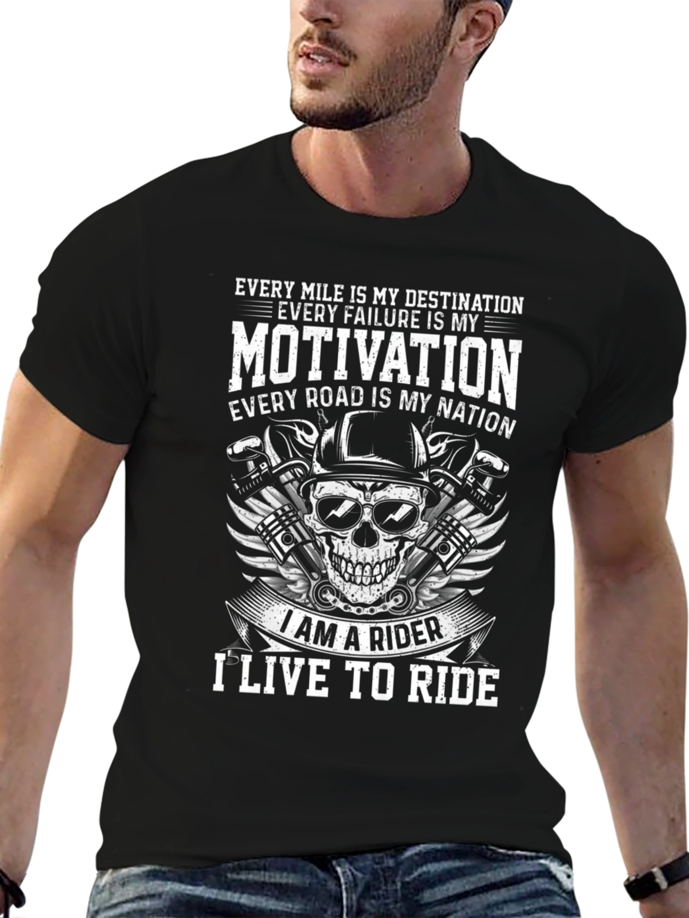 Rider T-Shirt: Motivation & Destination