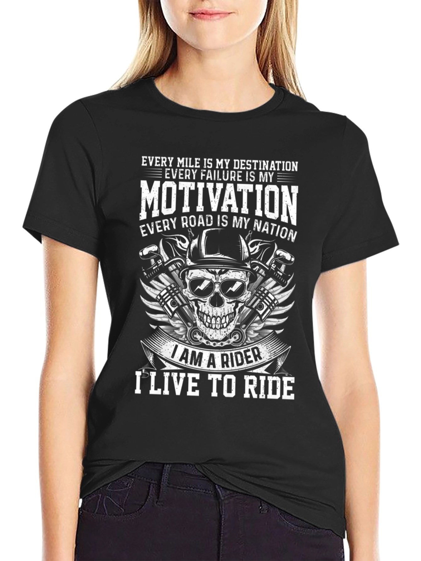 Rider T-Shirt: Motivation & Destination