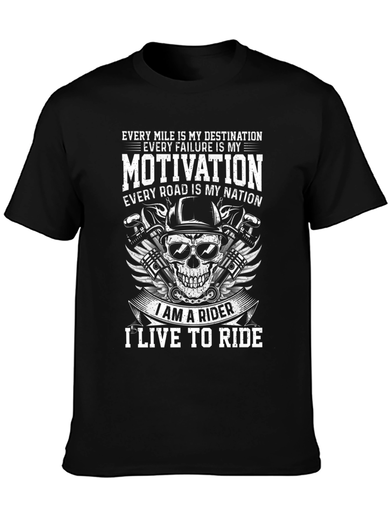 Rider T-Shirt: Motivation & Destination