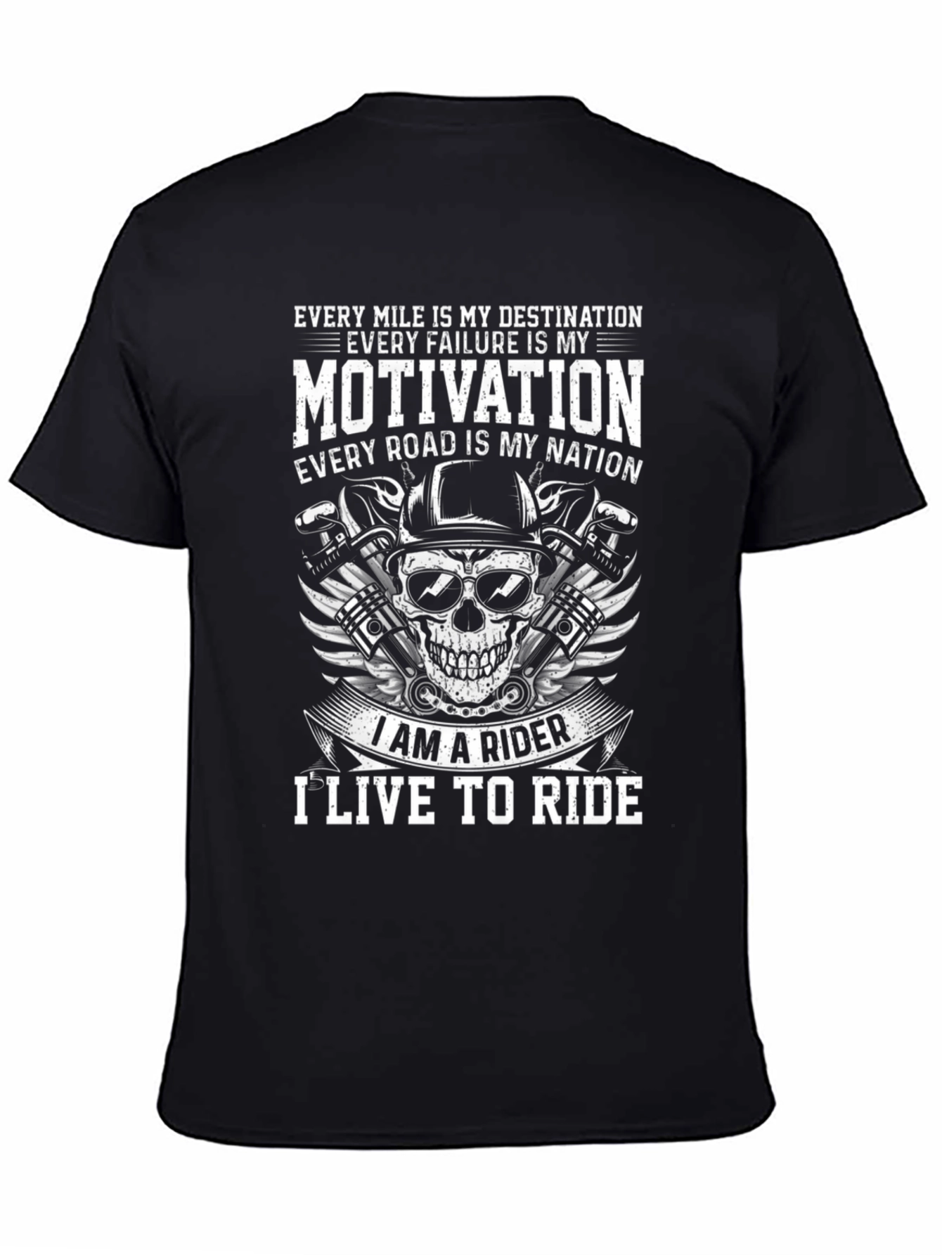 Rider T-Shirt: Motivation & Destination