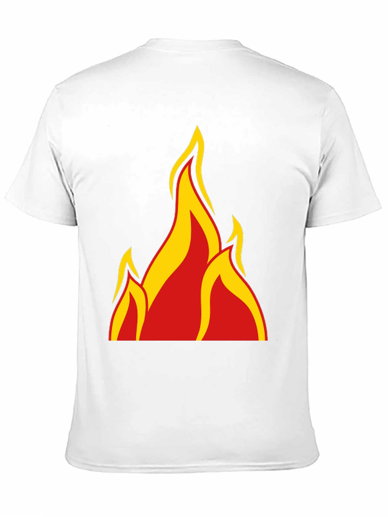 Fiery Graphic Tee - Bold Flame Design