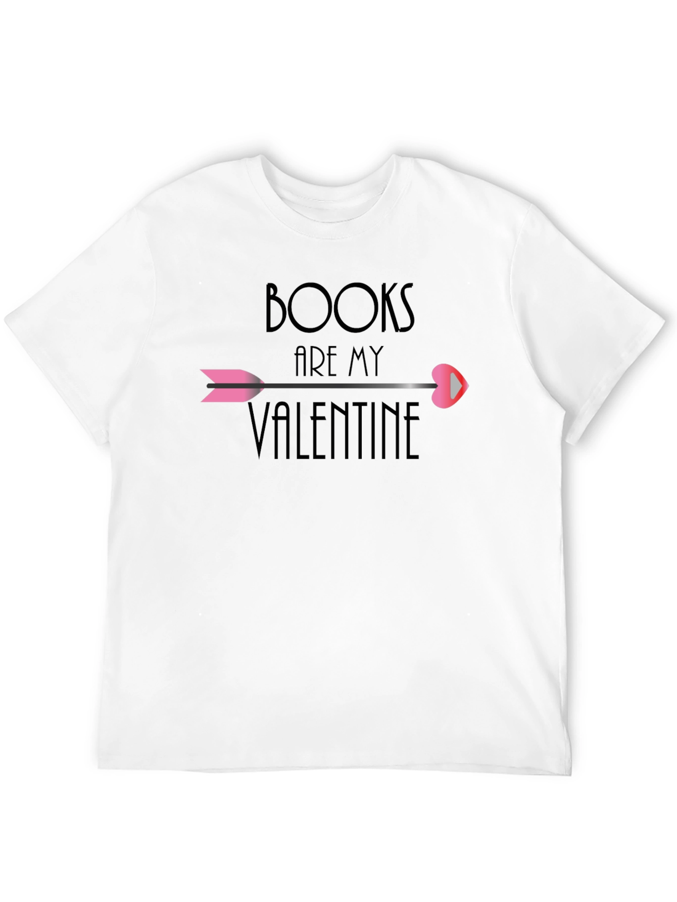 Books Are My Valentine Graphic T-Shirt