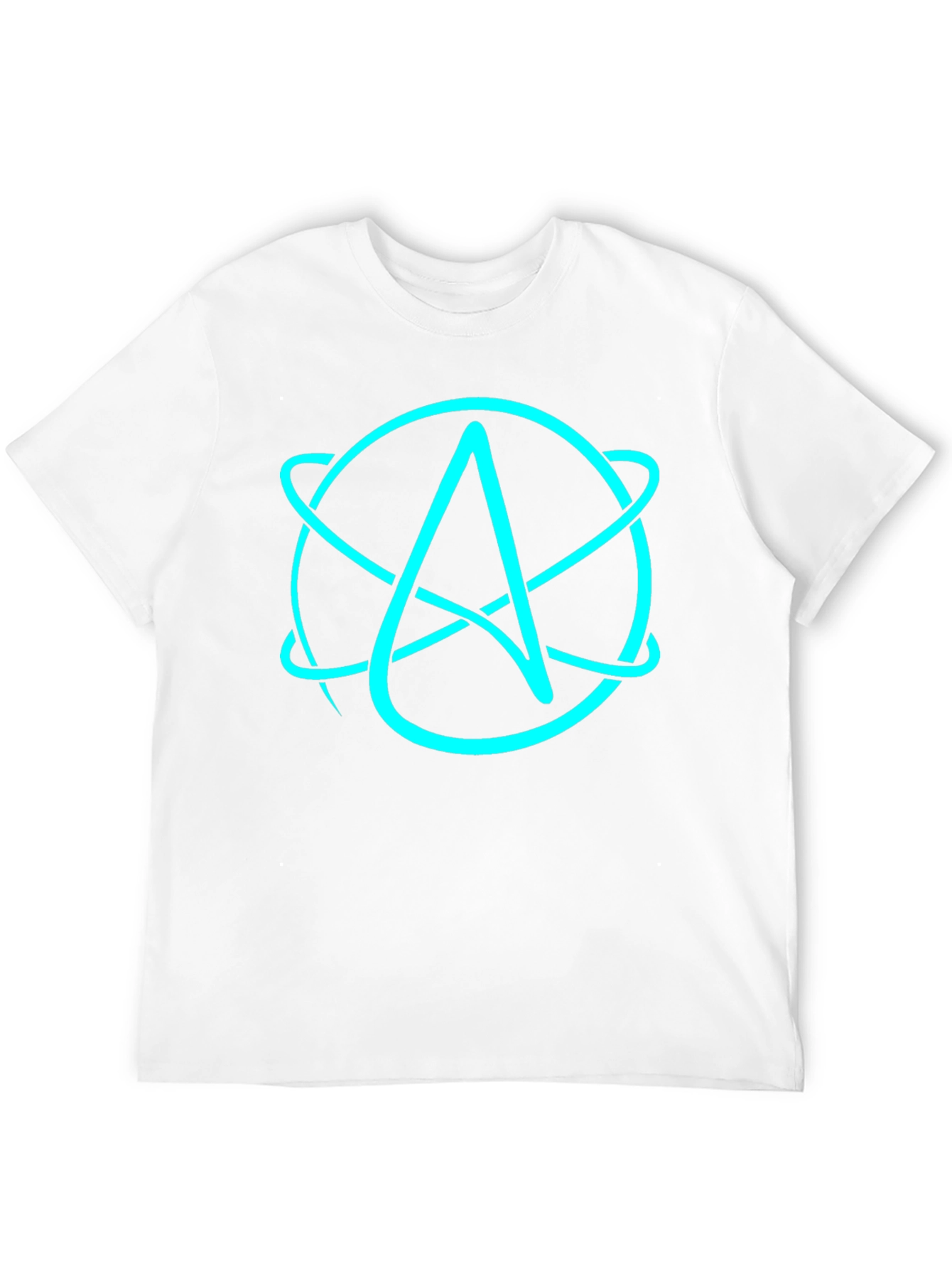 Atheist Atom Symbol Black T-Shirt