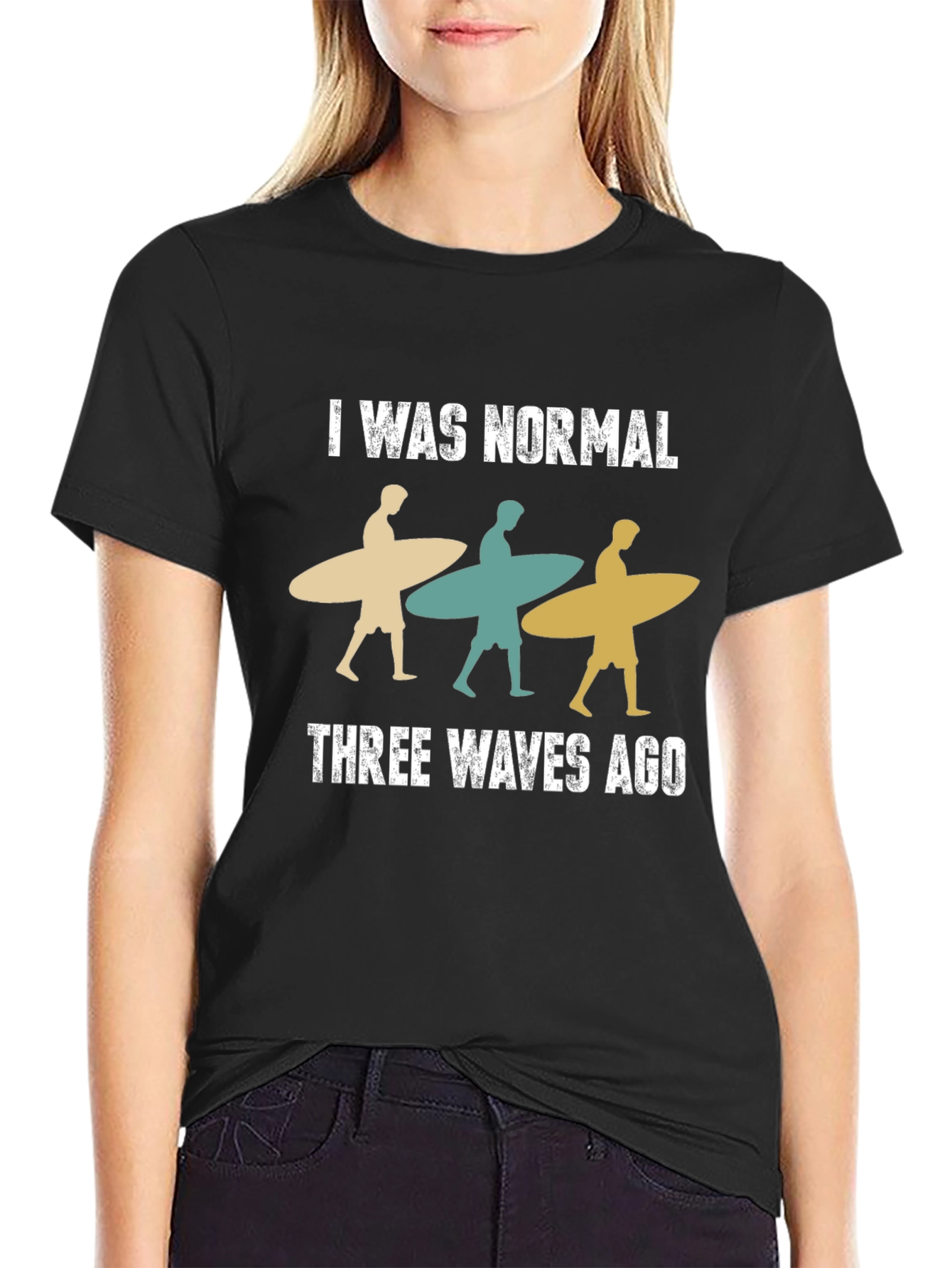 Funny Surfing Graphic T-Shirt