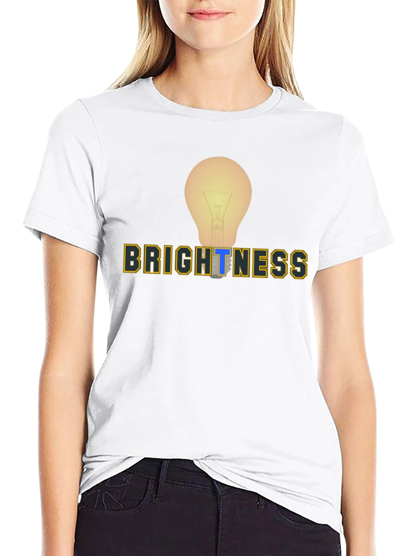 Brightness Lightbulb Graphic Tee - Mens Black T-Shirt