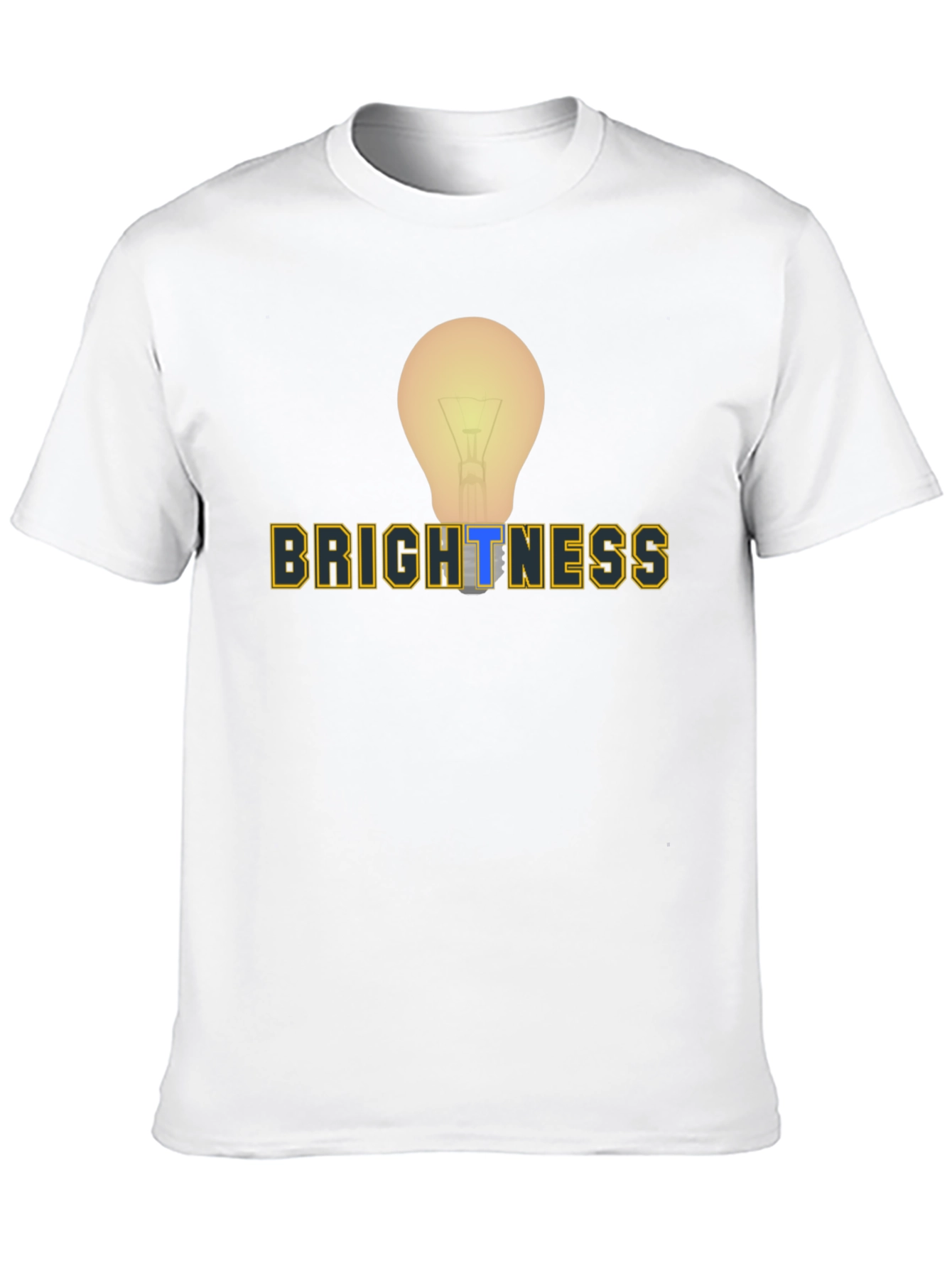 Brightness Lightbulb Graphic Tee - Mens Black T-Shirt