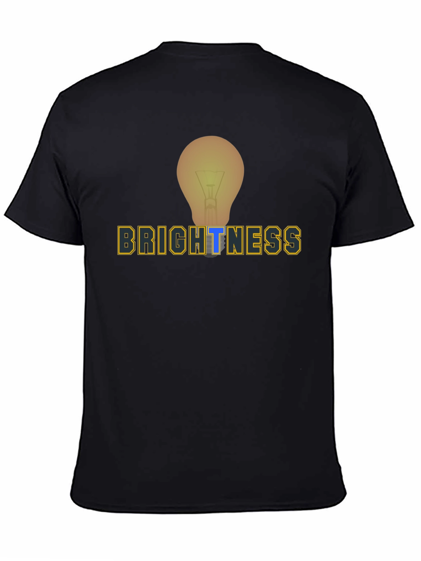 Brightness Lightbulb Graphic Tee - Mens Black T-Shirt