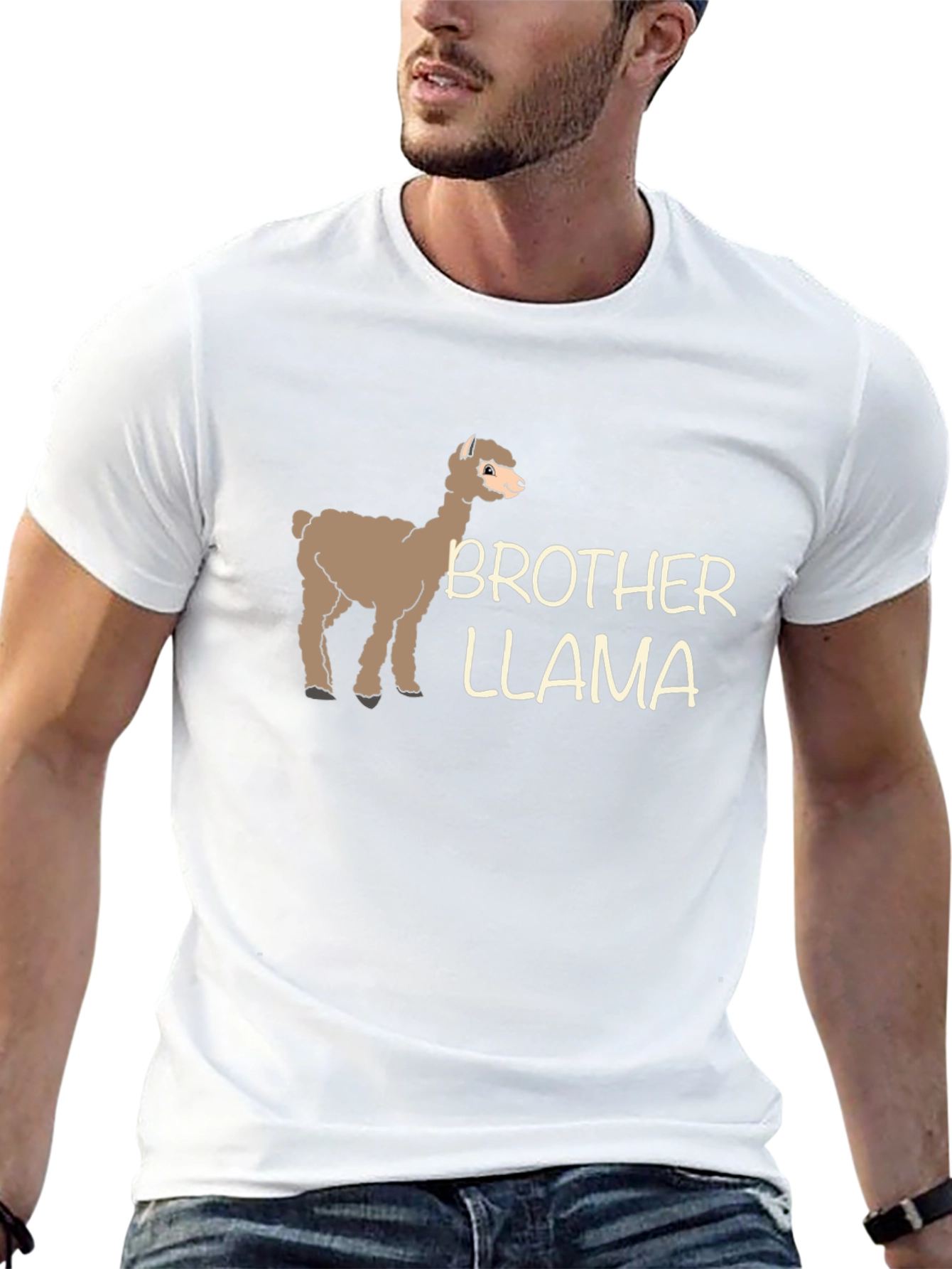 Brother Llama Graphic Tee - Quirky Animal T-Shirt