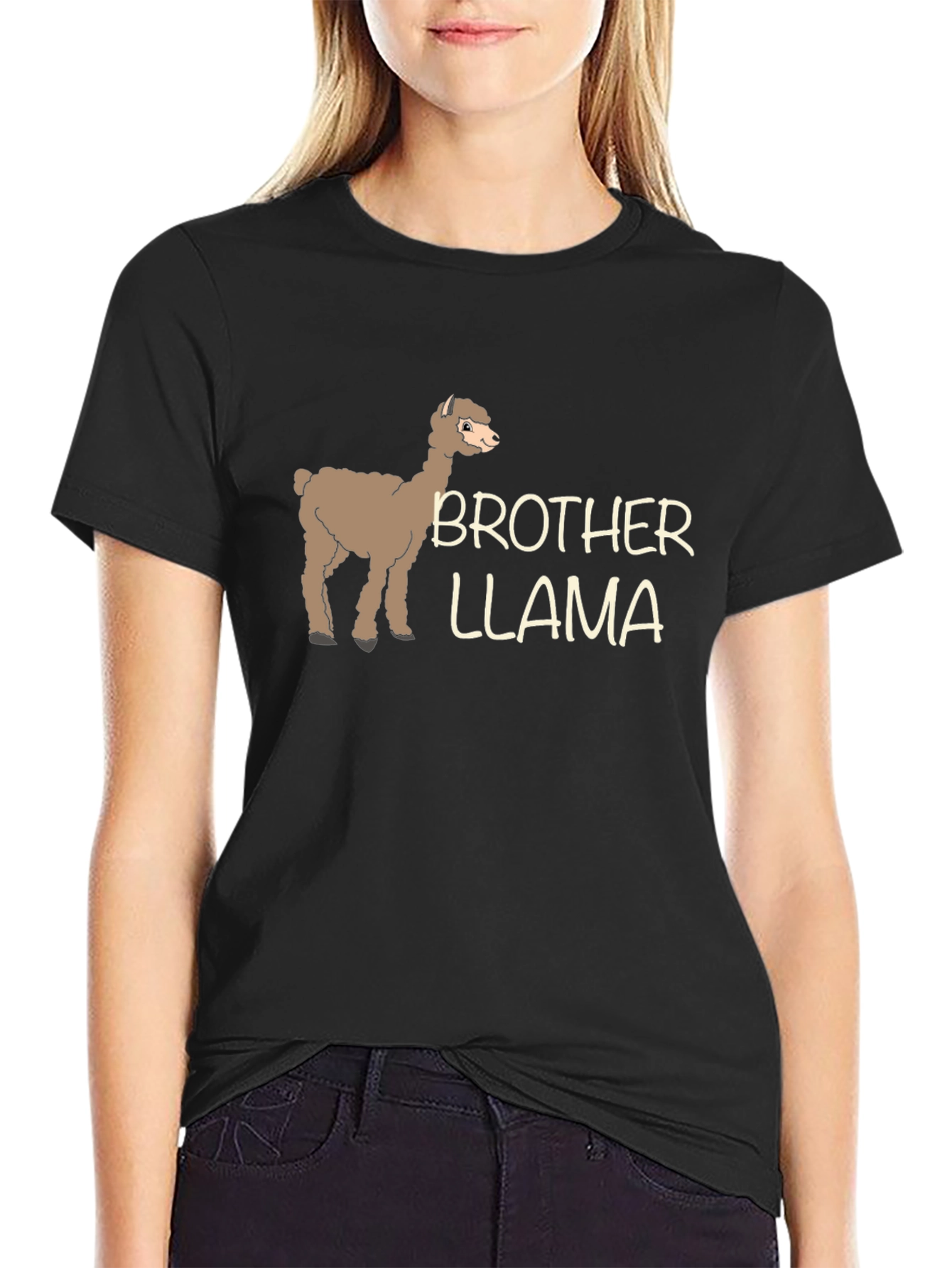 Brother Llama Graphic Tee - Quirky Animal T-Shirt