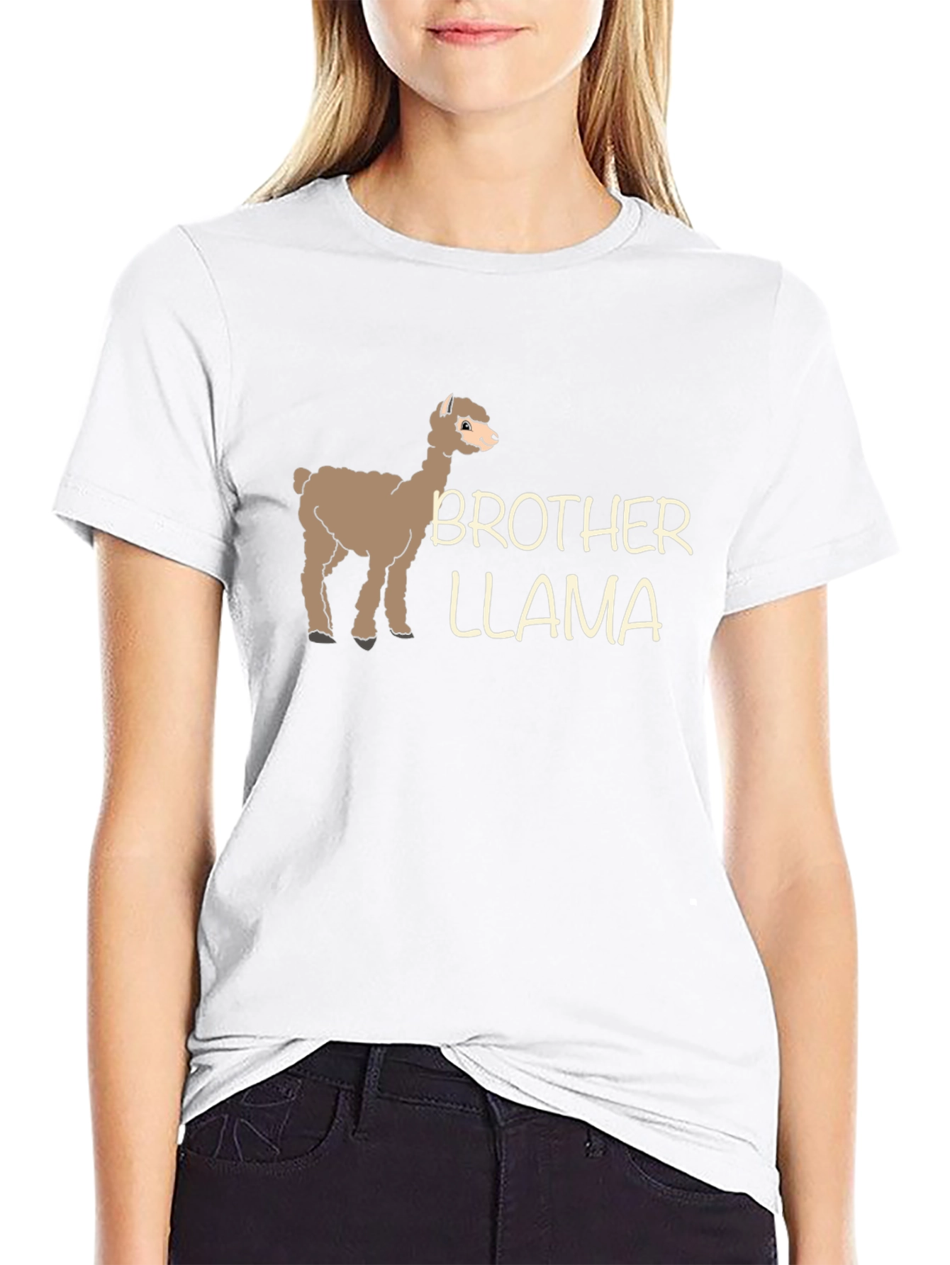 Brother Llama Graphic Tee - Quirky Animal T-Shirt