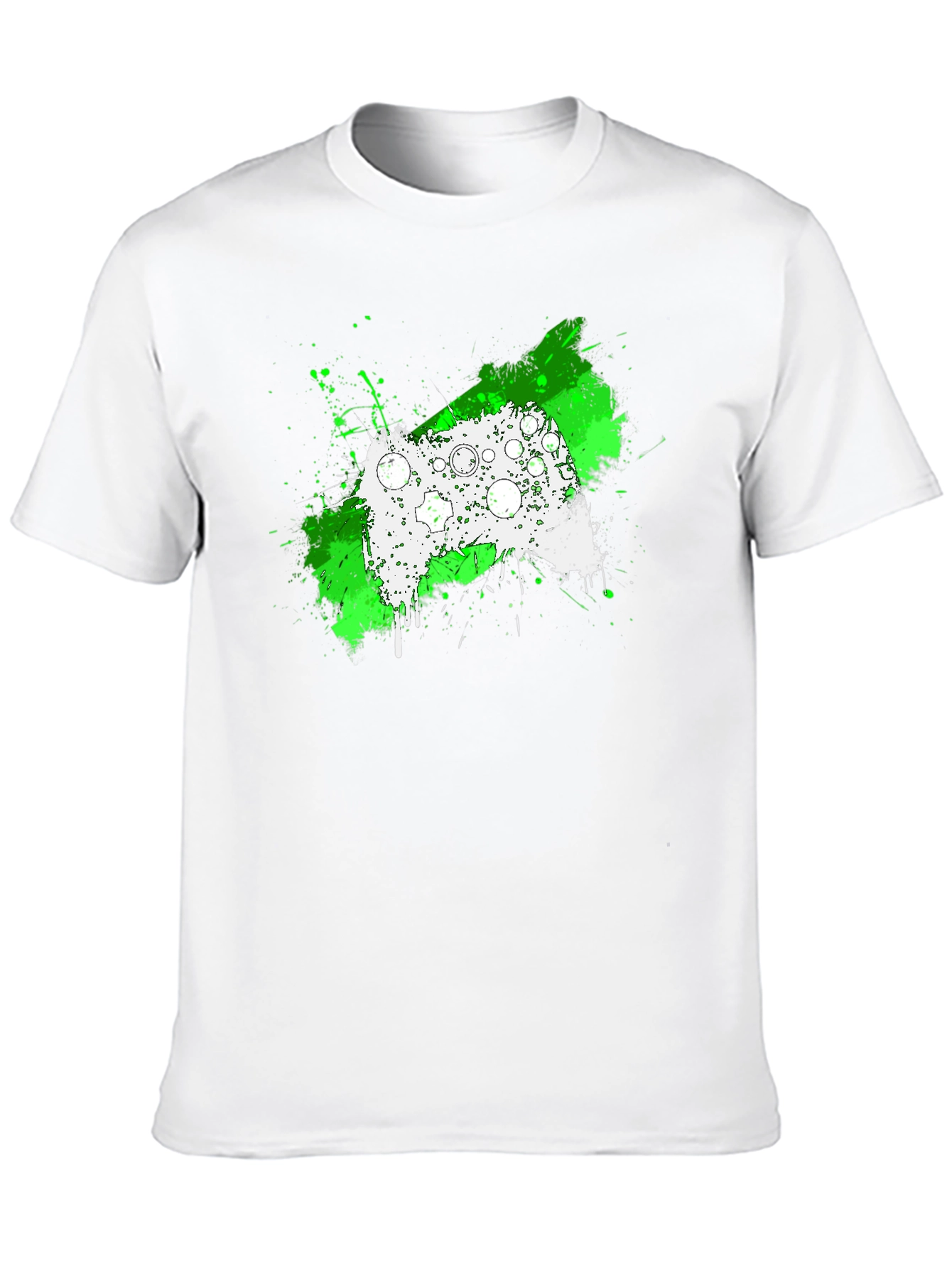 Gamer Controller Splatter Graphic Tee - Black