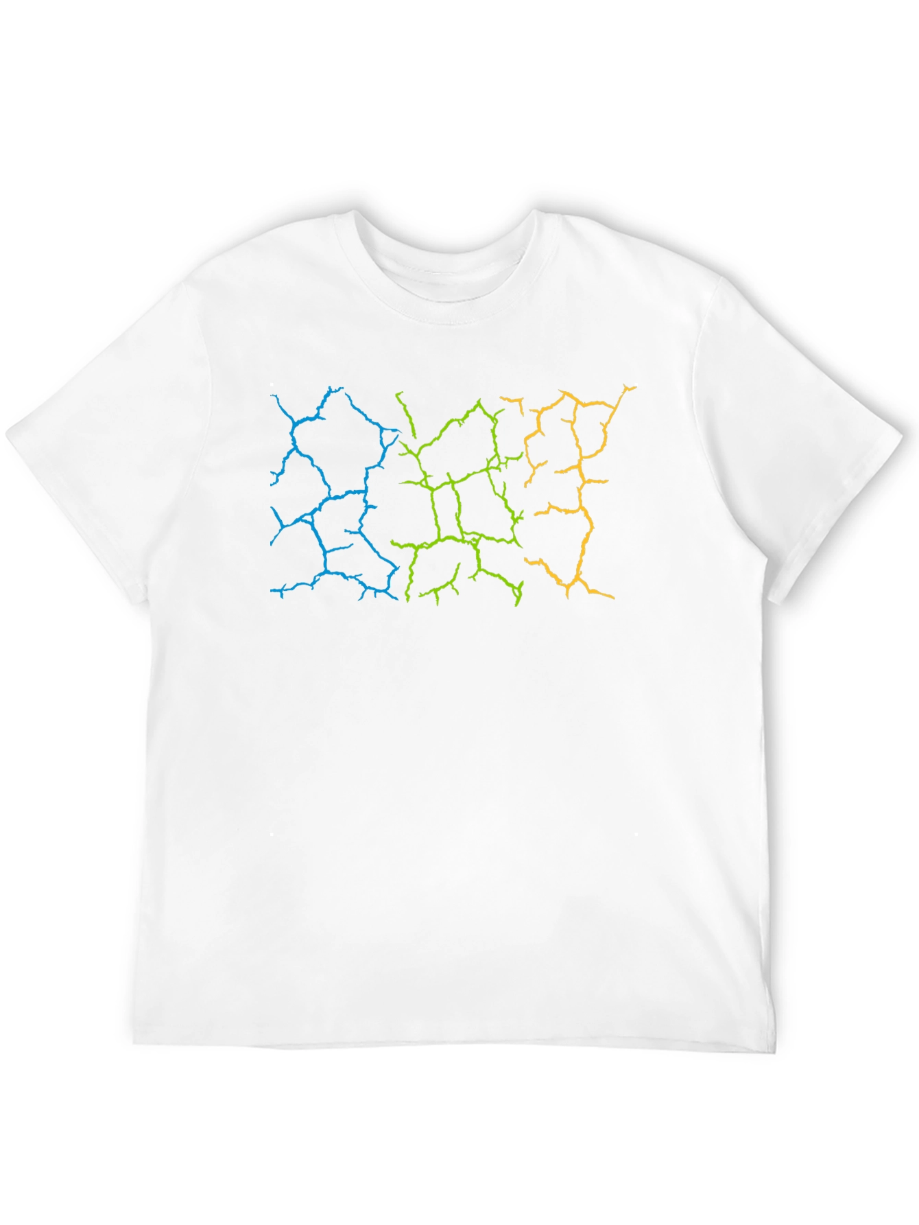 Cracked Earth Graphic Black T-Shirt